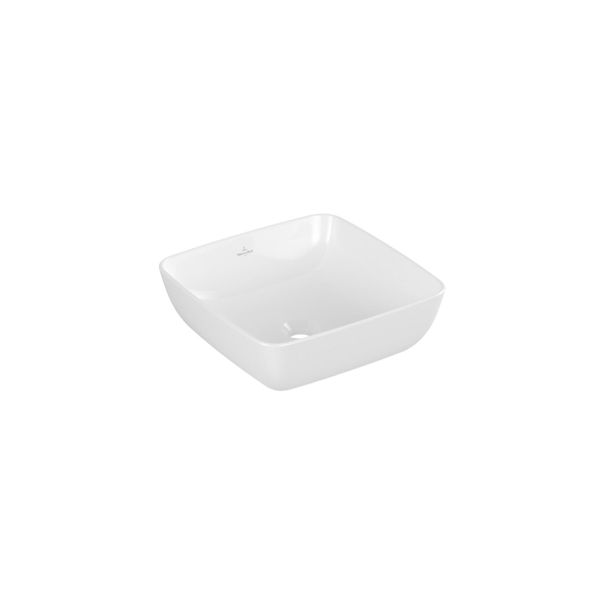 Villeroy & Boch Artis Aufsatzwaschtisch 41 x 41 cm Weiß Alpin TitanCeram