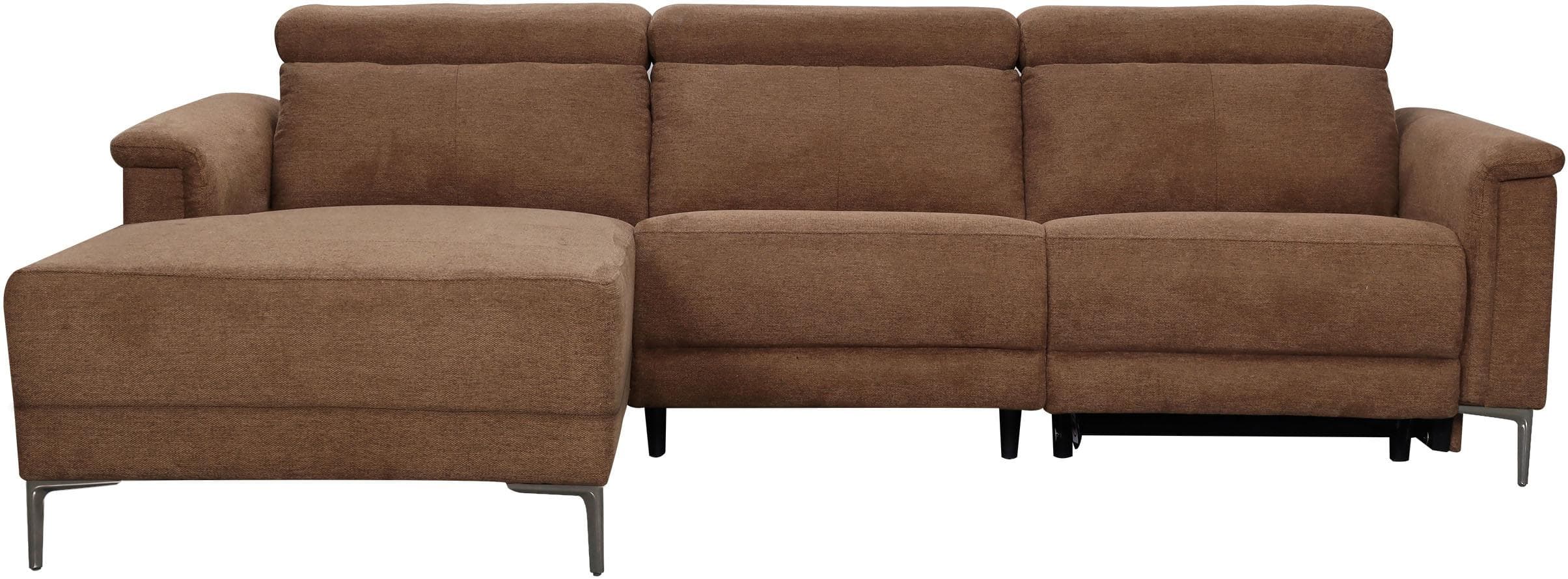 OTTO HOME Ecksofa LUND L-Form Relaxfunktion Mocca