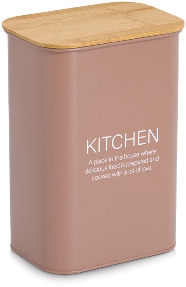Vorratsdose ZELLER PRESENT mit Bambusdeckel Kitchen Mocca