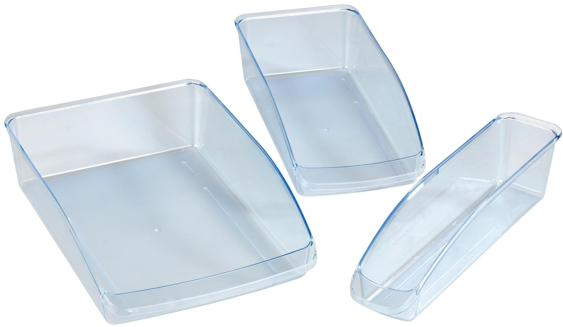 WENKO Kühlschrank-Organizer 3-teilig Transparent