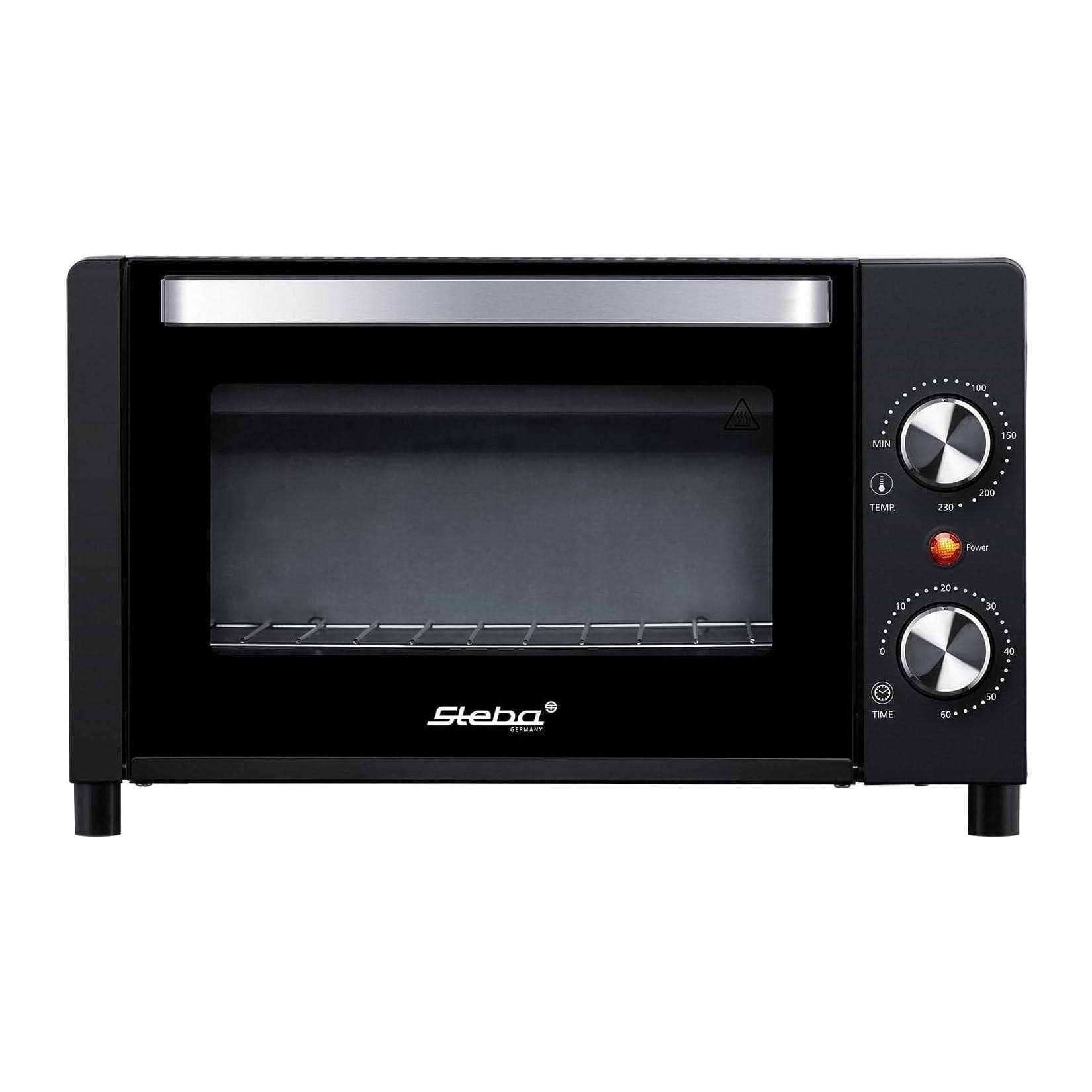 STEBA Minibackofen KB A9 Schwarz-Weiß mit 2 Einschubebenen