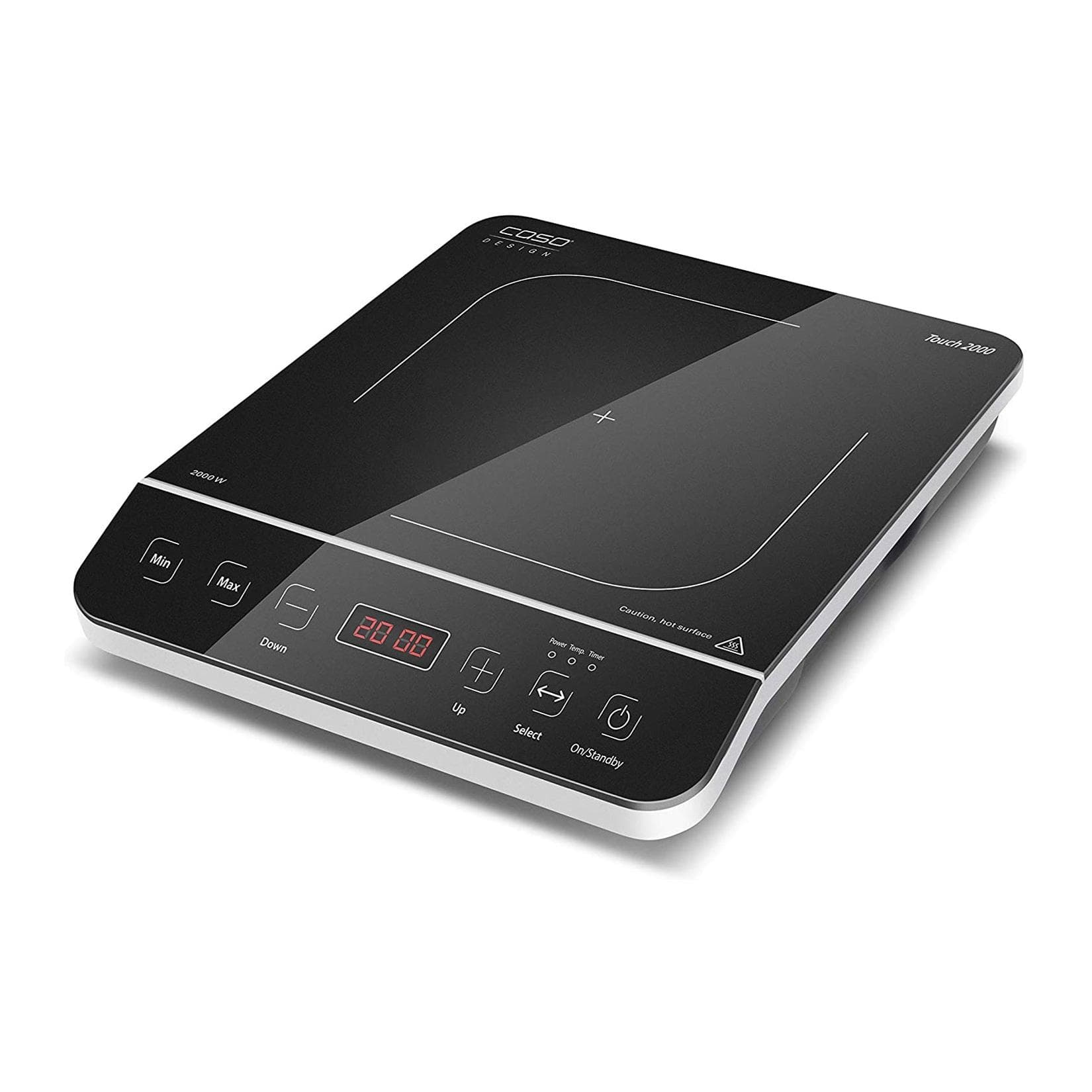 CASO 2008 Touch 2000 Einzelinduktionskochfeld Schwarz Modern