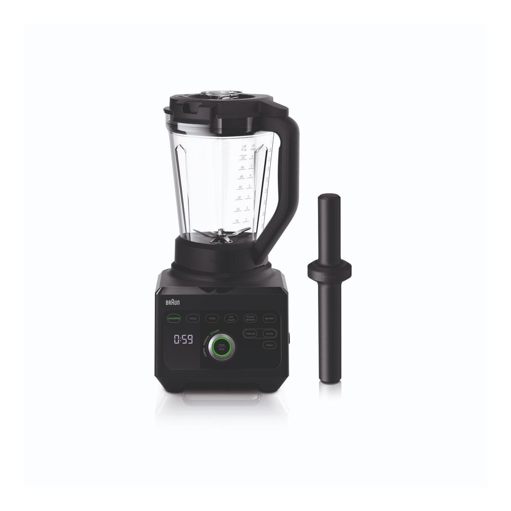 BRAUN PowerBlend 9 JB 9040 BK Standmixer Schwarz 1600 Watt 2 Liter