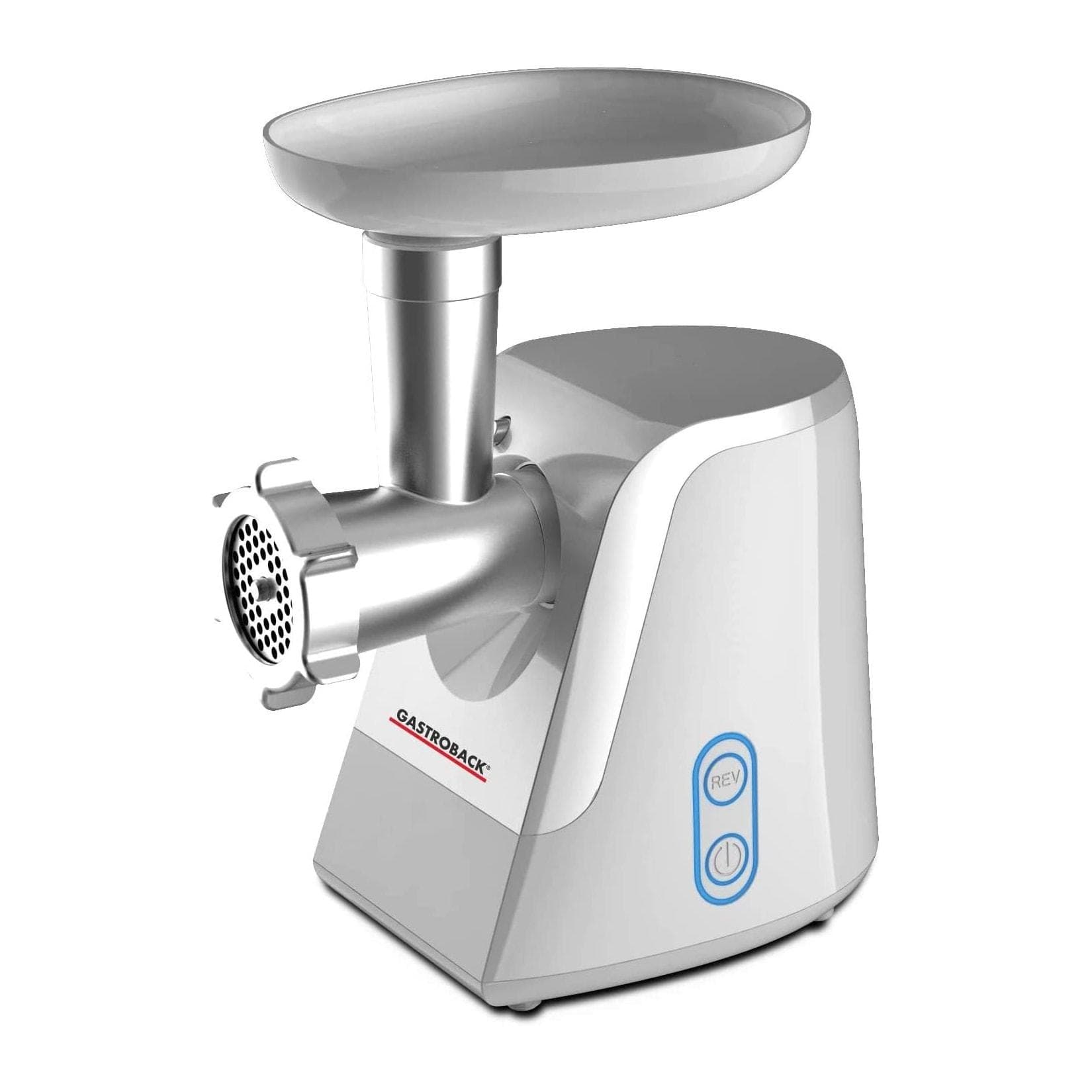 Gastroback Fleischwolf Plus 1500W Edelstahl Kreuzmesser Weiß