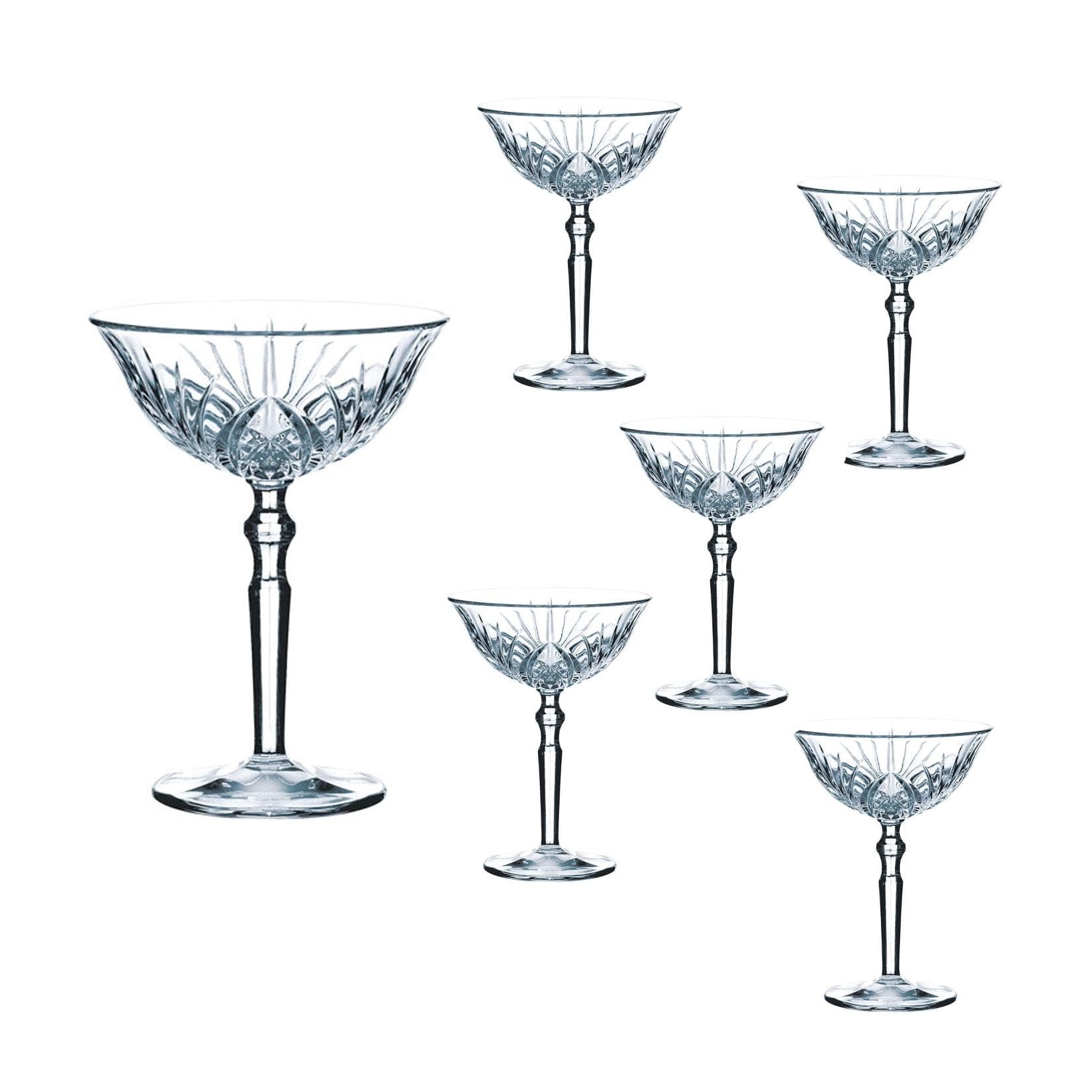 Nachtmann Cocktailgläser Palais 200 ml 6er Set Transparent Glas