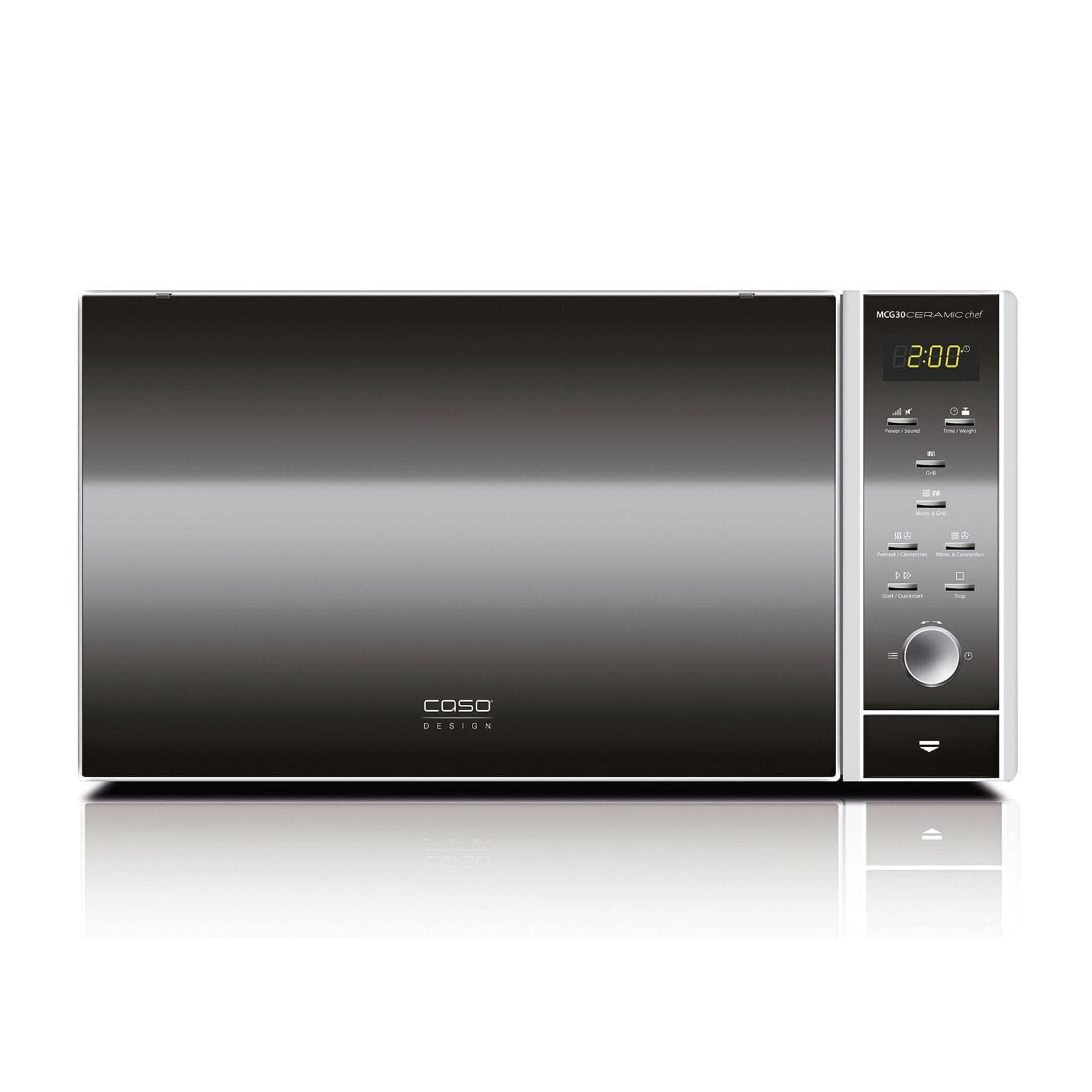 Caso MCG 30 Ceramic Chef Mikrowelle mit Heißluft & Grill