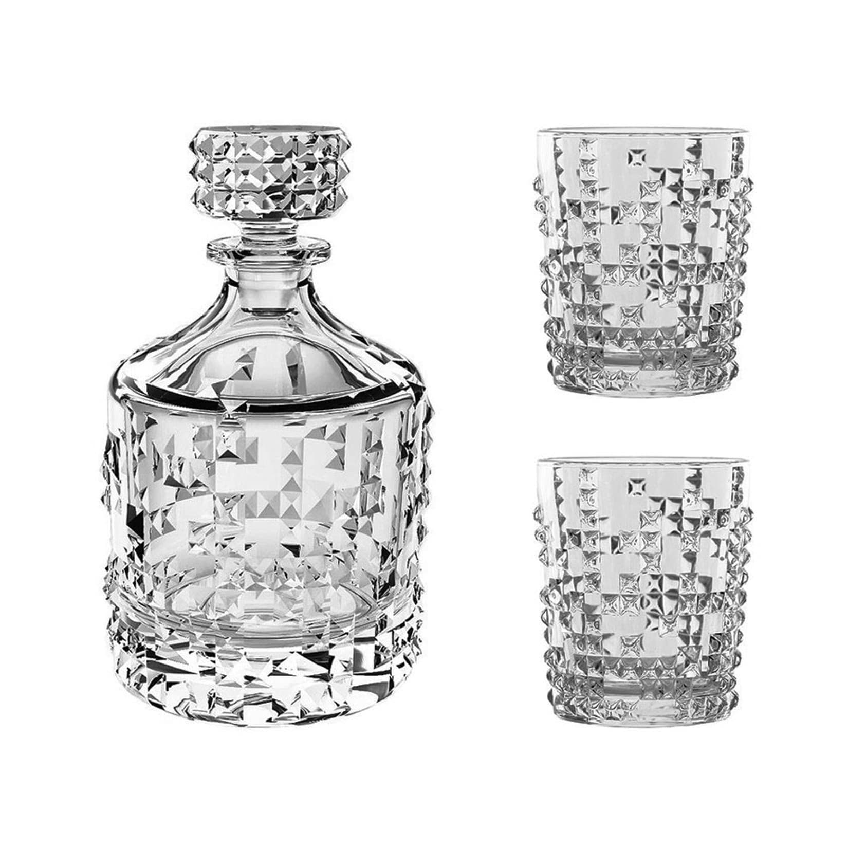 Nachtmann Punk Whiskyset 3tlg. Transparent Glas