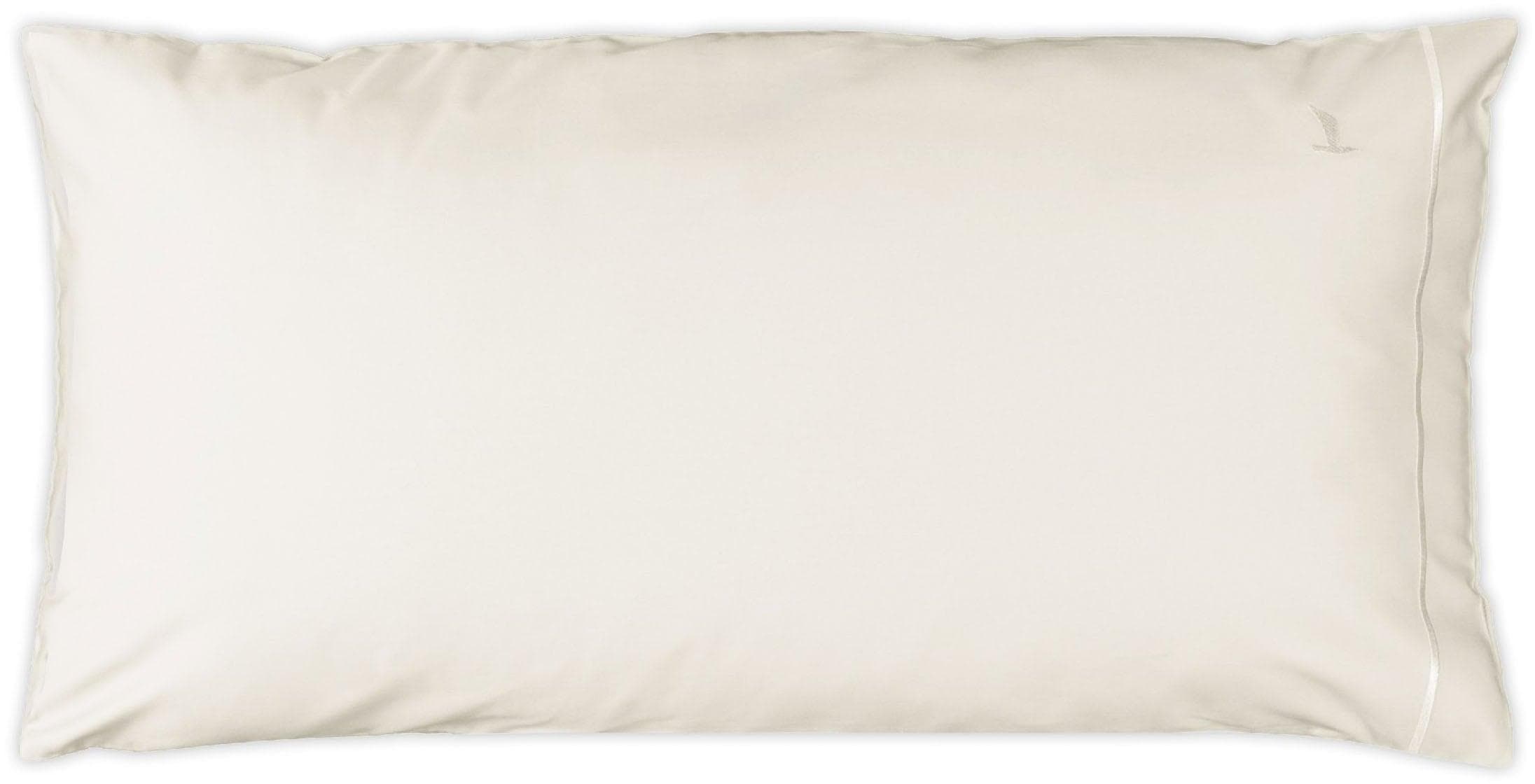 Möve Kissenbezug Luxery mit elegantem Zierstick, 80x40 cm