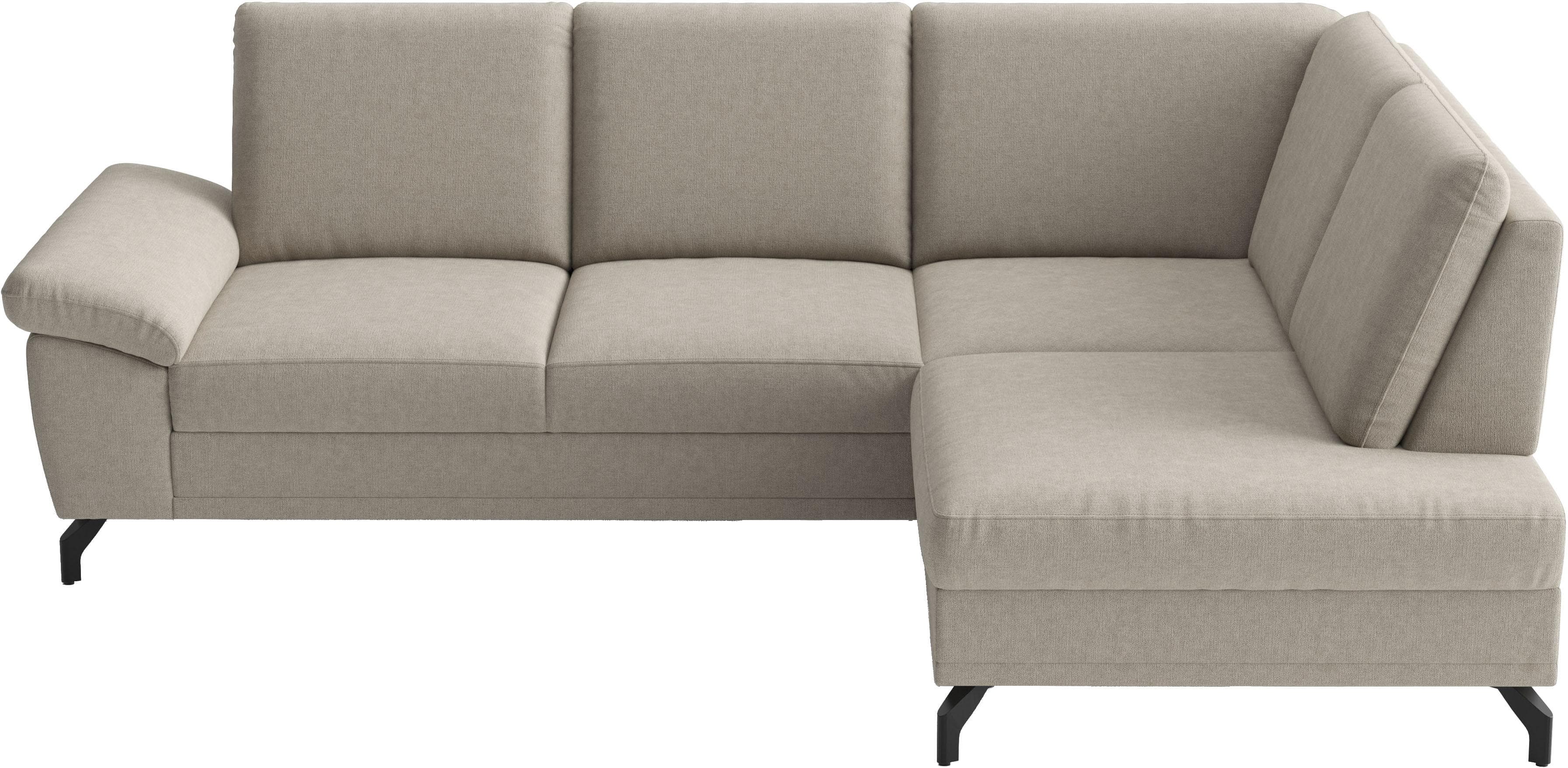 SIT & MORE Ecksofa Chelsea Taupe mit Bettfunktion