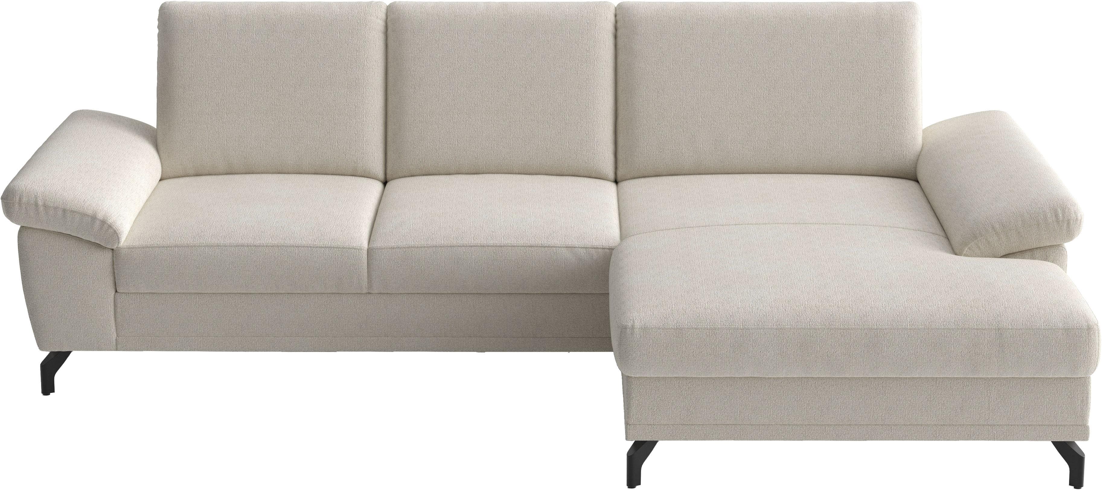 SIT & MORE Ecksofa Chelsea Creme mit Bettfunktion
