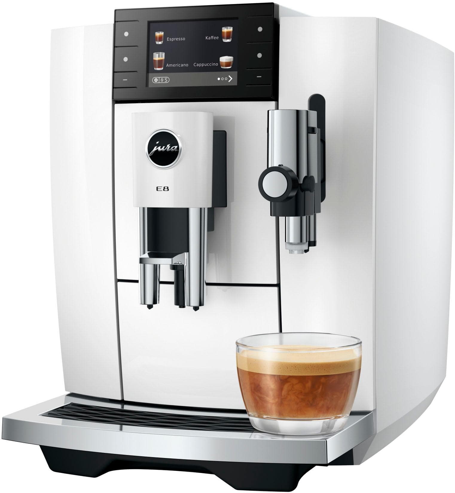 JURA E8 (ED) Kaffeevollautomat Piano White