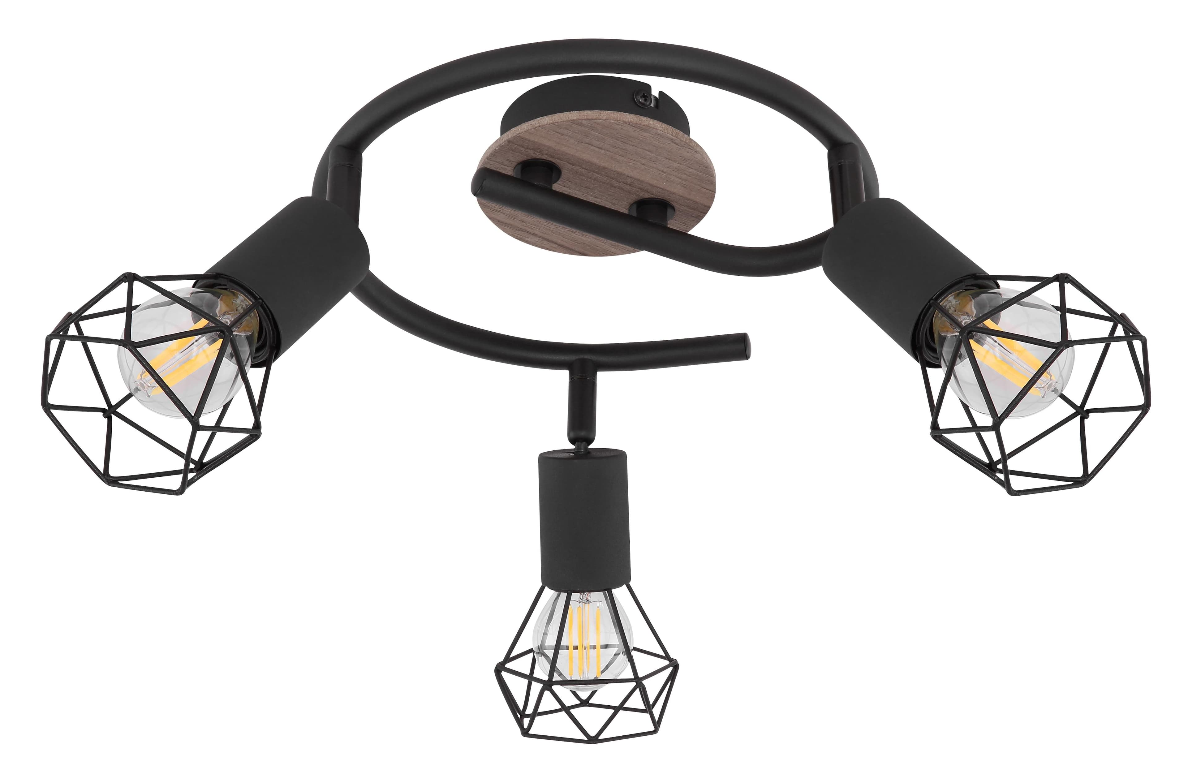 Wand-/Deckenspot XARA I Metall Schwarz GLOBO Lighting