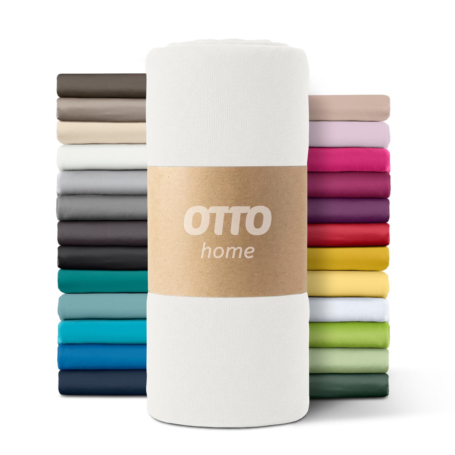 OTTO HOME Spannbettlaken Microfaser-Jersey Weiß 90x200 cm