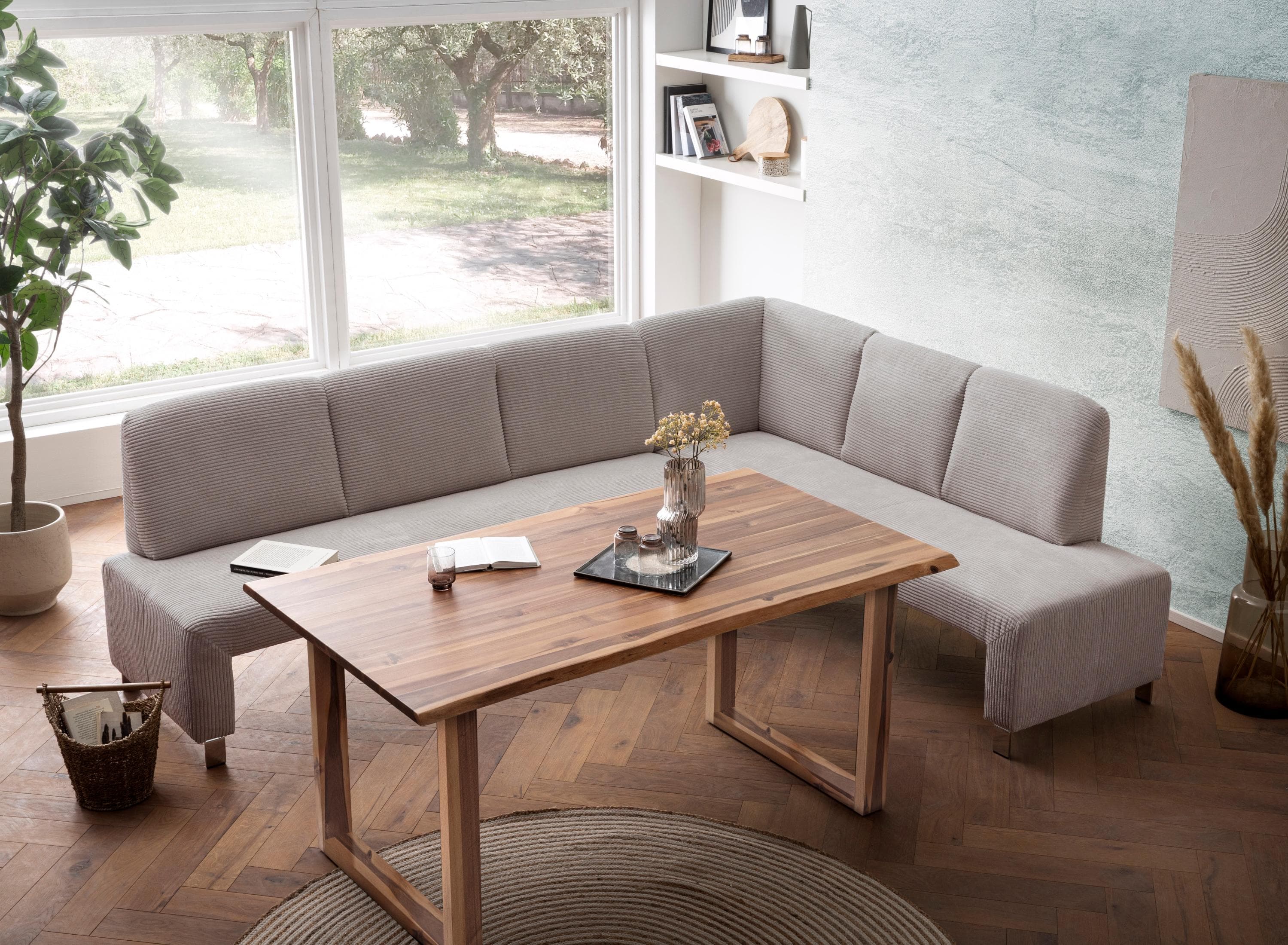 Eckbank EXXPO Intenso Modern Cappuccino Gepolstert