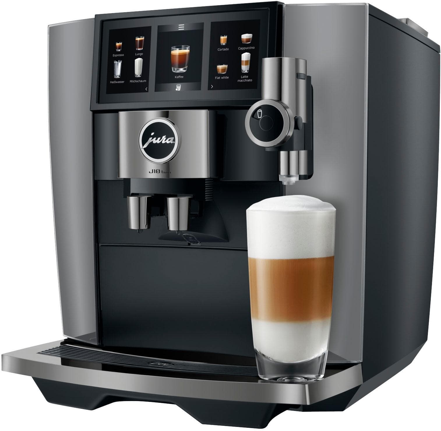JURA J10 twin (EA) Kaffeevollautomat Diamond Onyx