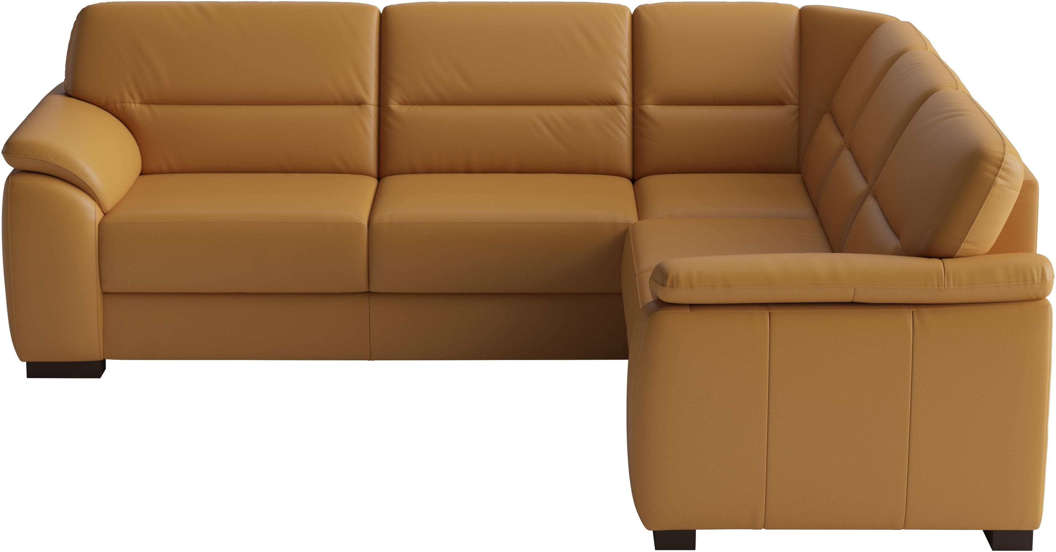SIT & MORE Ecksofa Montego Curry mit Bettfunktion