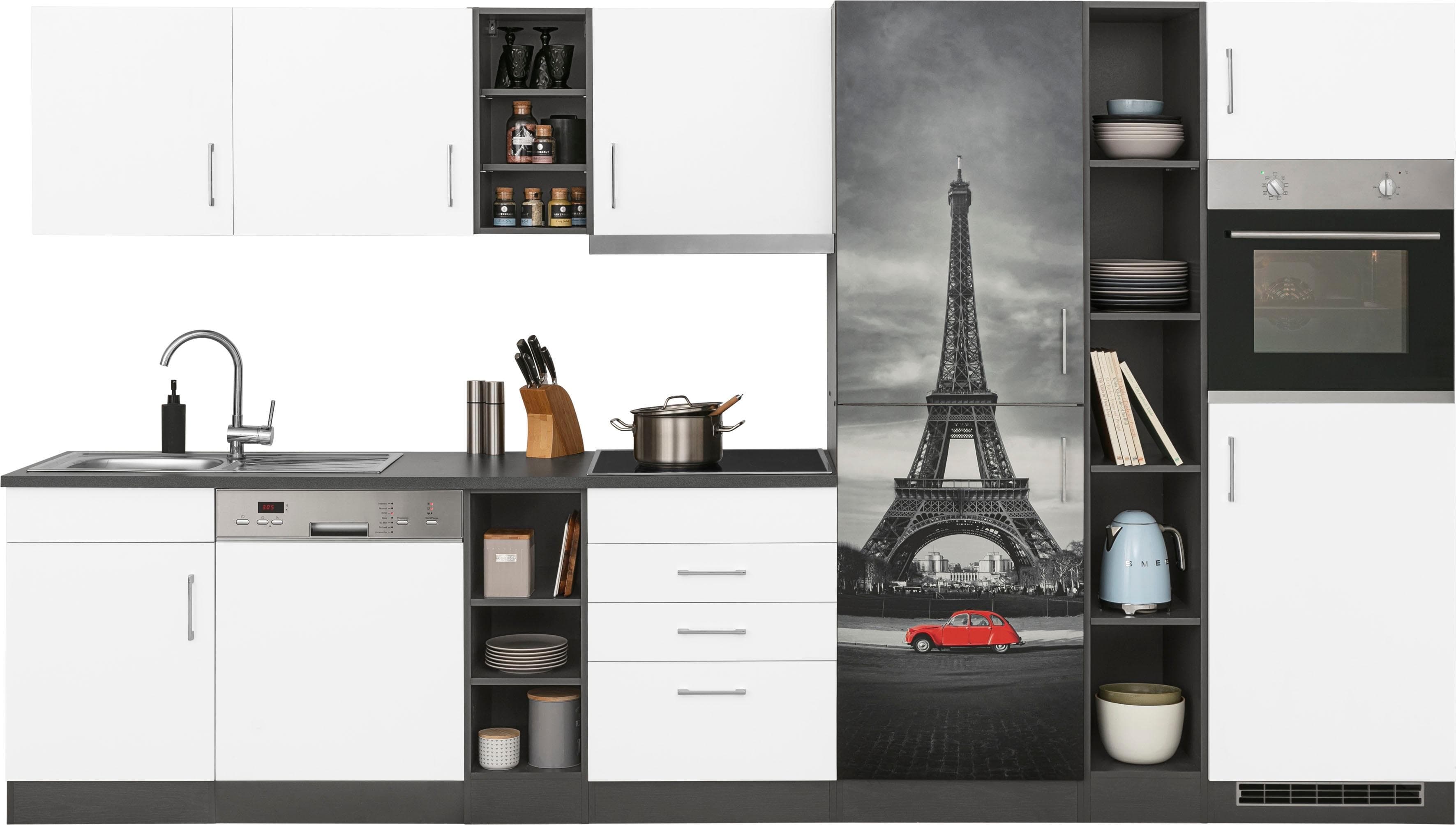 Küchenzeile KS-Paris Komplettküche mit E-Geräten Induktion