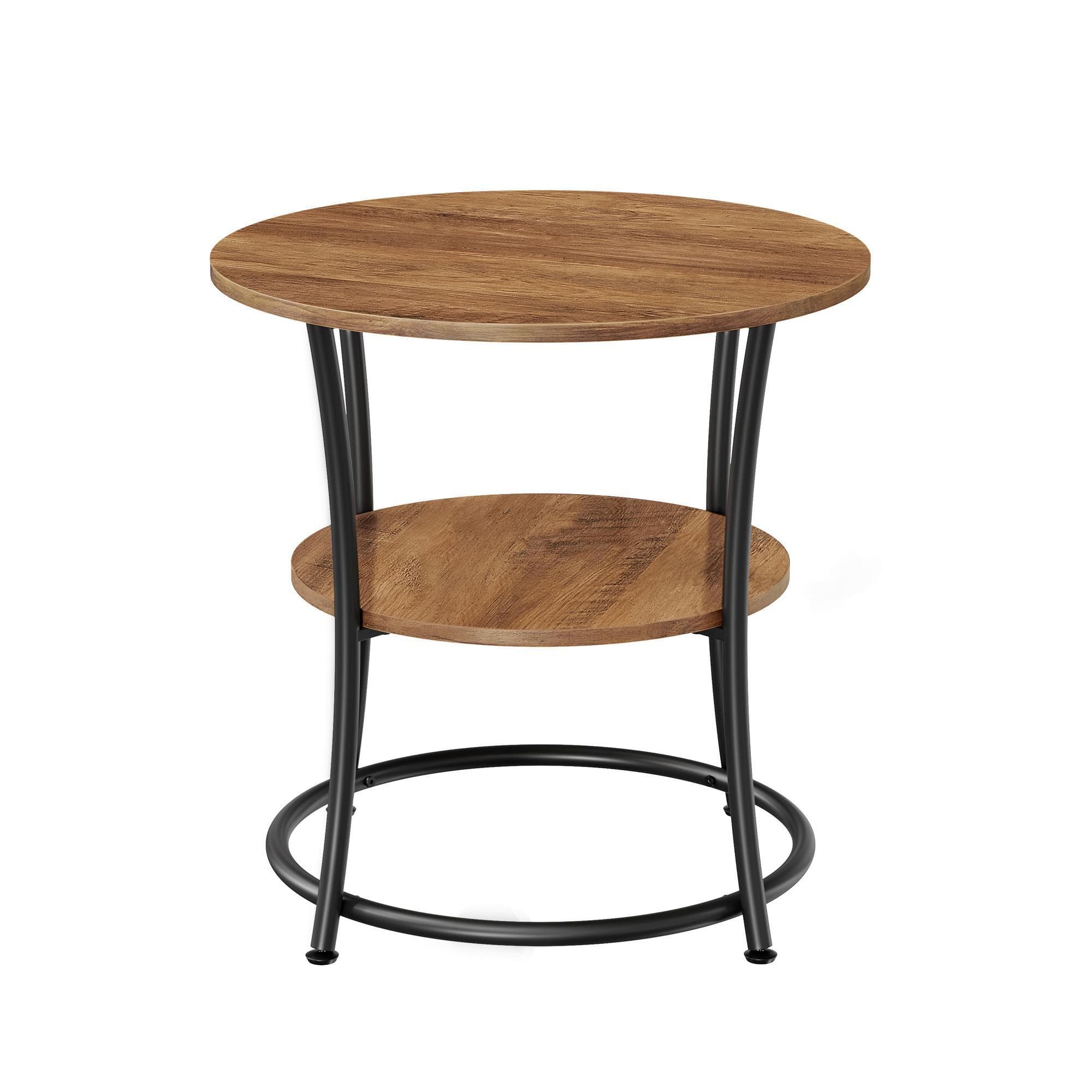 Beistelltisch End Table Schwarz/Braun