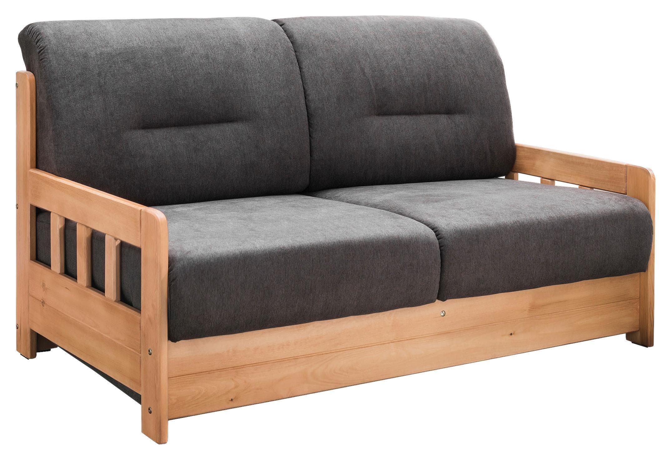 Schlafsofa Camino Dunkelbraun Mikrofaser mit Schlafbereich