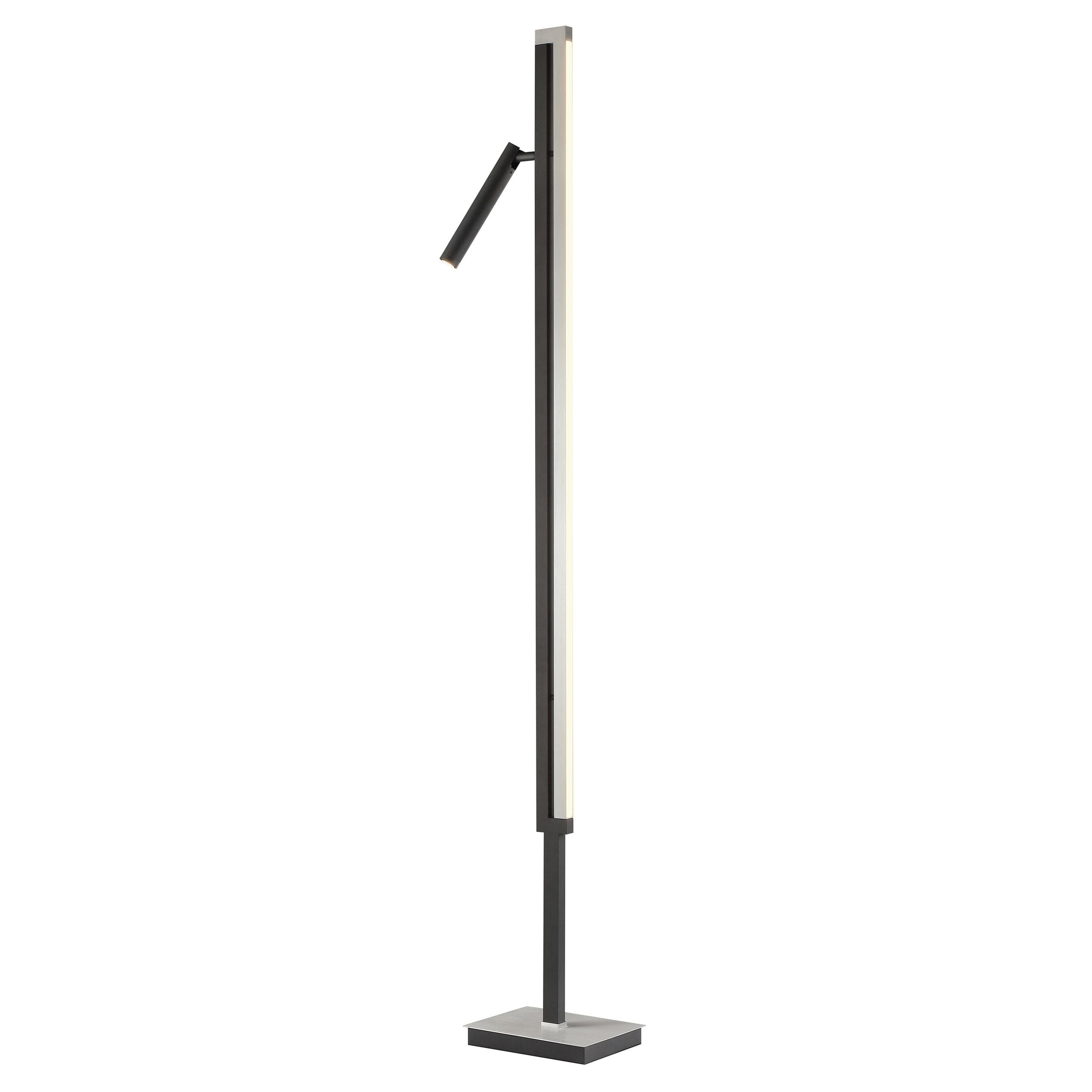 Brilliant LED-Stehlampe Pulse 150 cm Schwarz Metall
