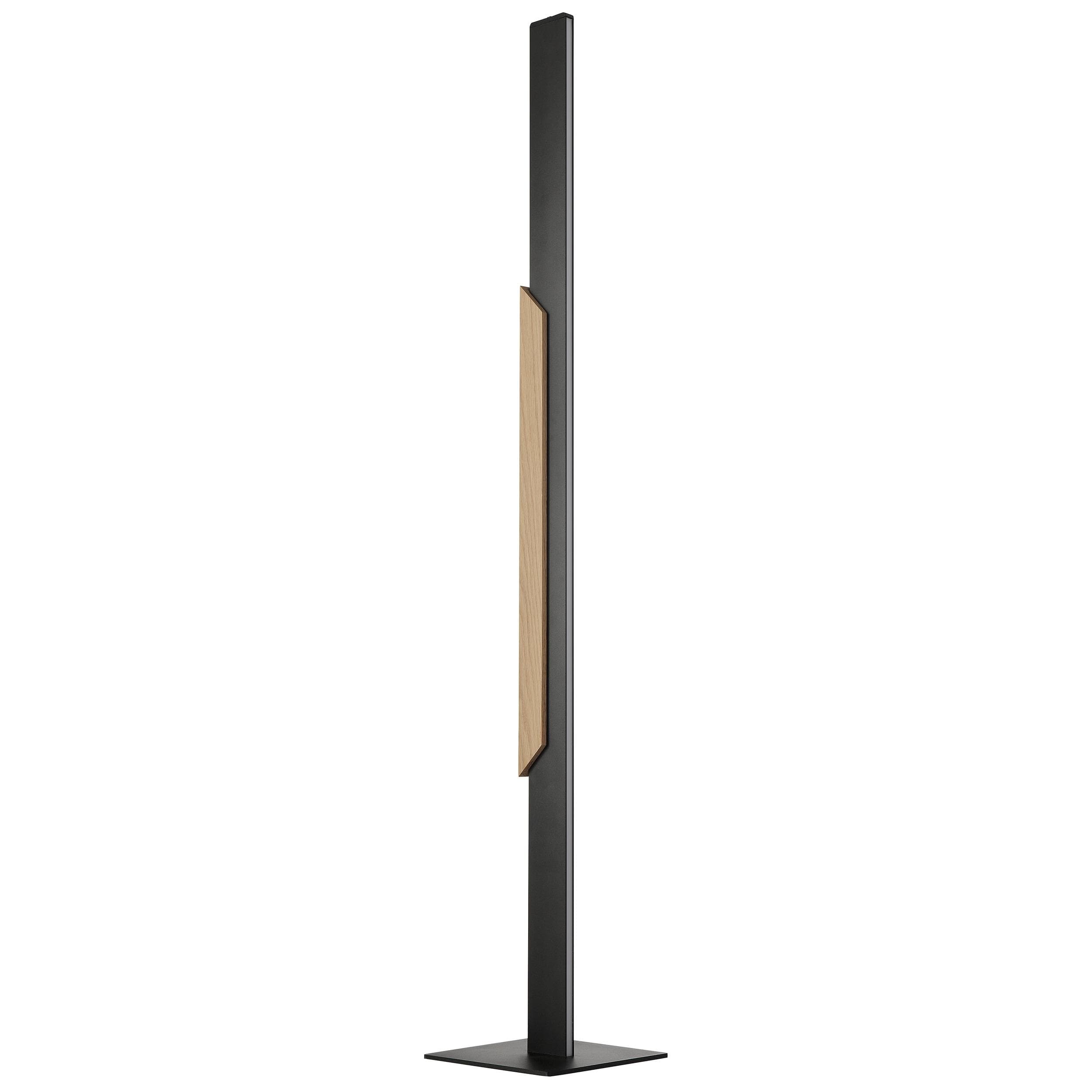 Brilliant LED-Stehlampe Arcus Schwarz/Braun Metall/Holz 126 cm
