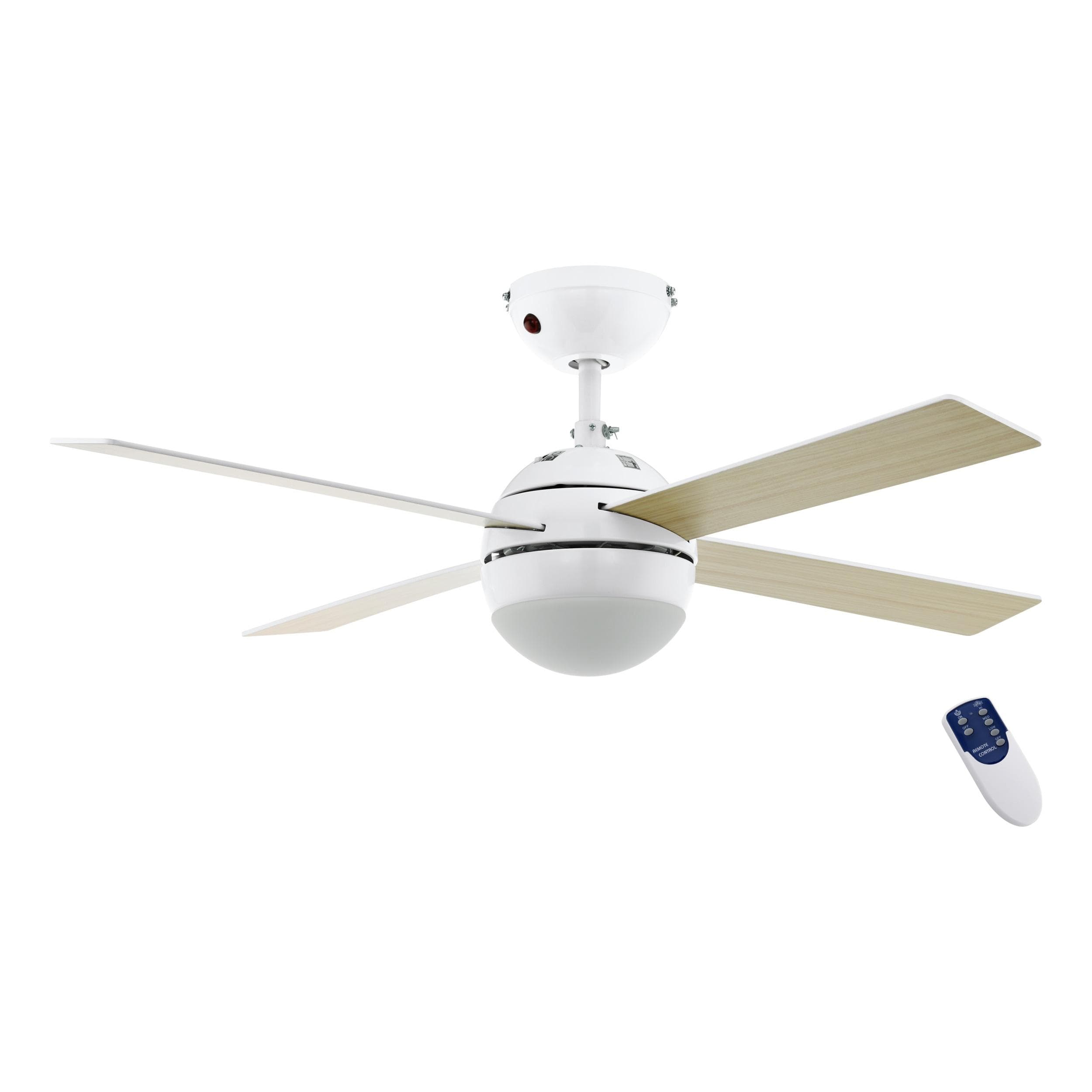EGLO Deckenventilator LOSCIALE mit LED & Fernbedienung