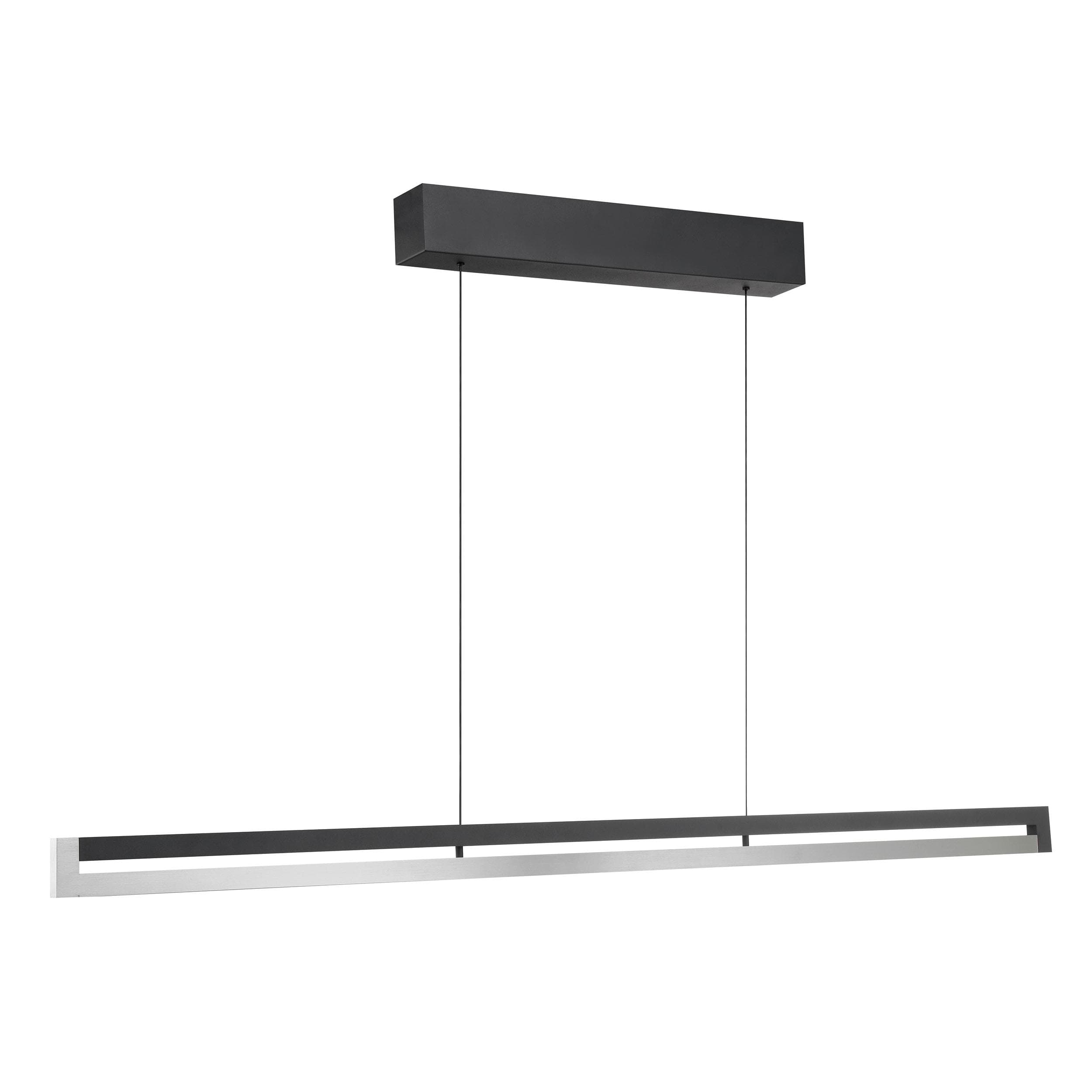 Brilliant LED-Hängeleuchte Pulse 120 cm Schwarz Metall