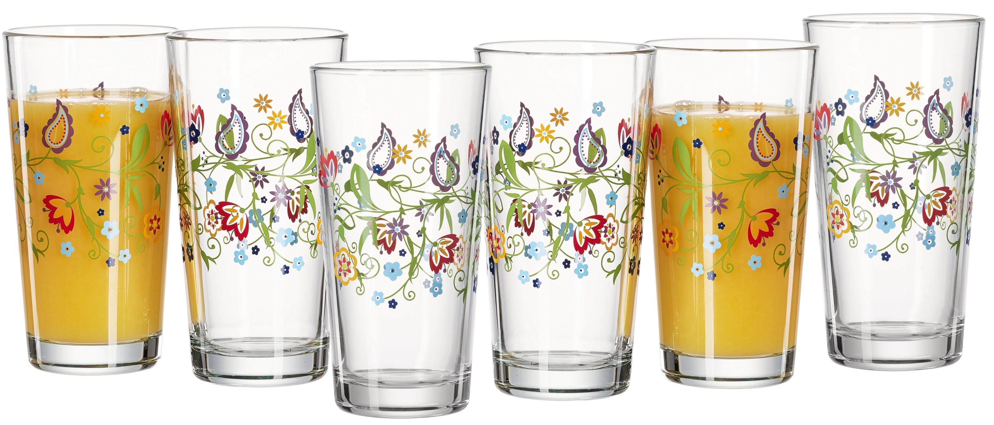 RITZENHOFF & BREKER Shanti Trinkglas-Set 6-tlg. Bunt Glas