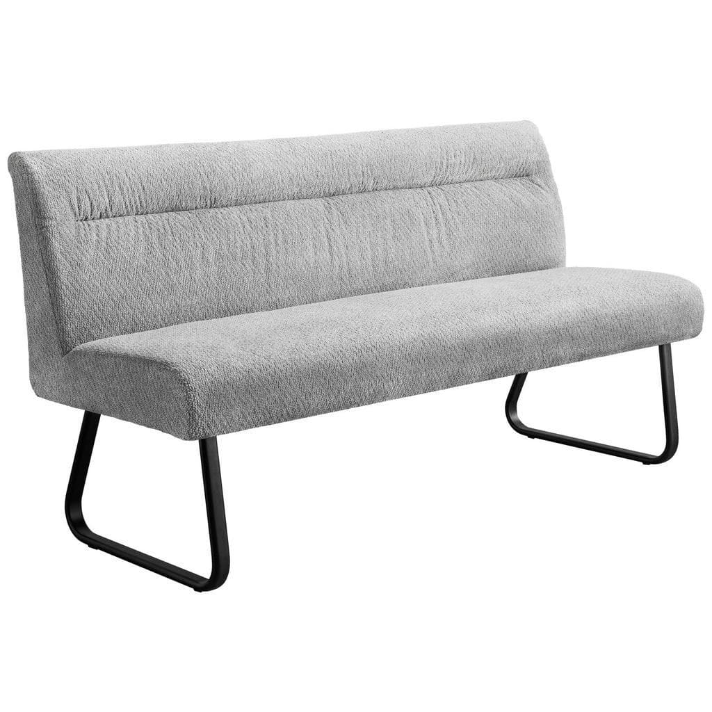 Stylife Sitzbank Grau Metall Textil 1-Sitzer