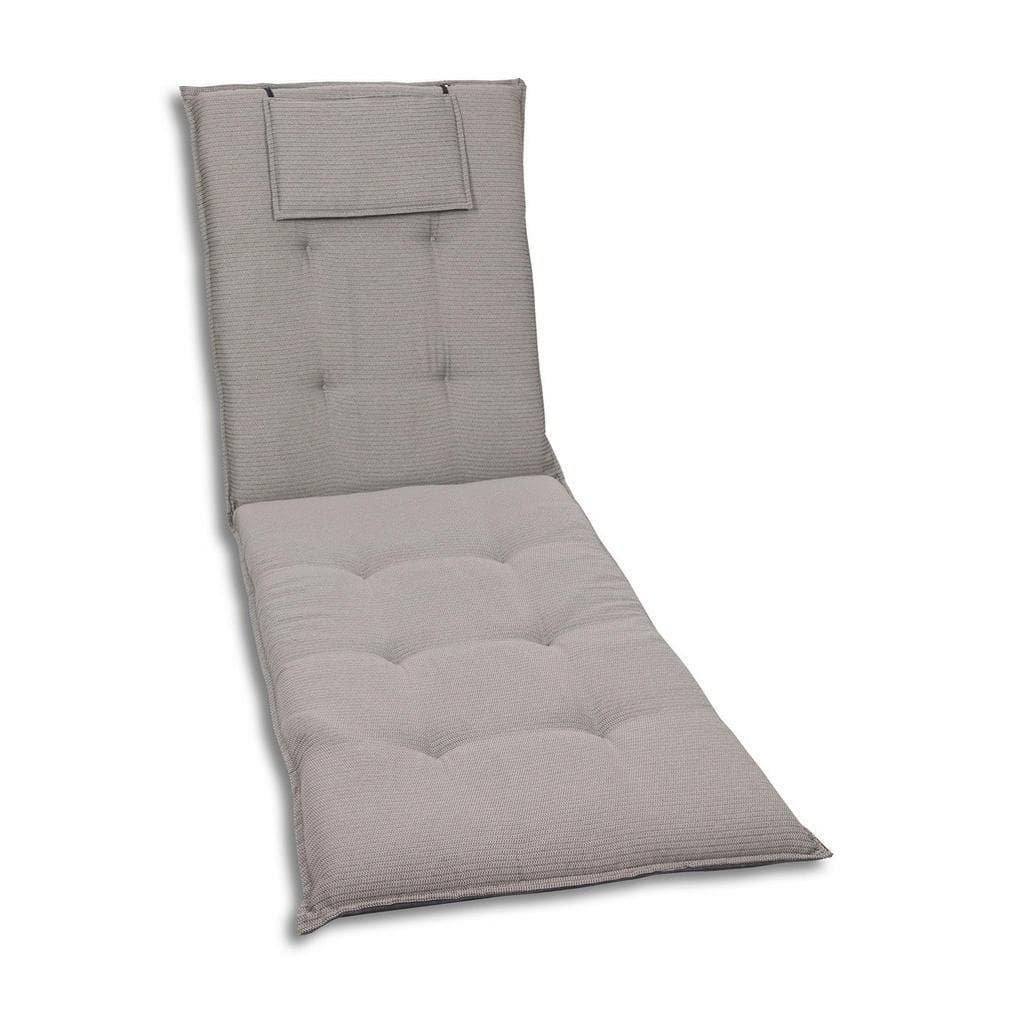 GO-DE Liegenauflage Grau Taupe Polyester Polsterauflage