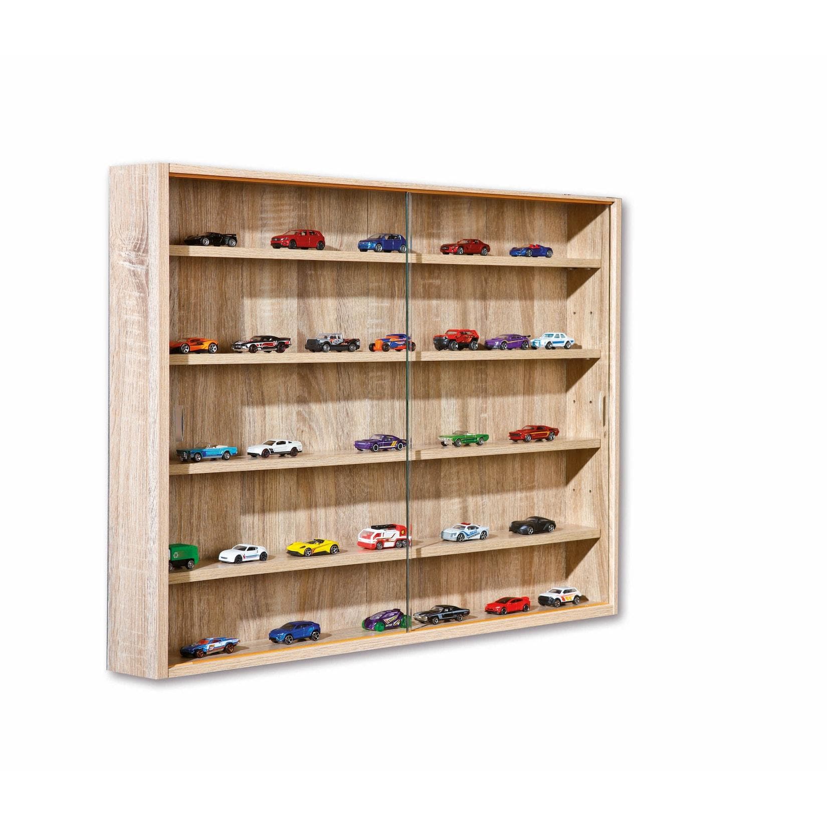 Inter Link Sammlervitrine Collecty Wandregal Hängevitrine Eiche Nachbildung