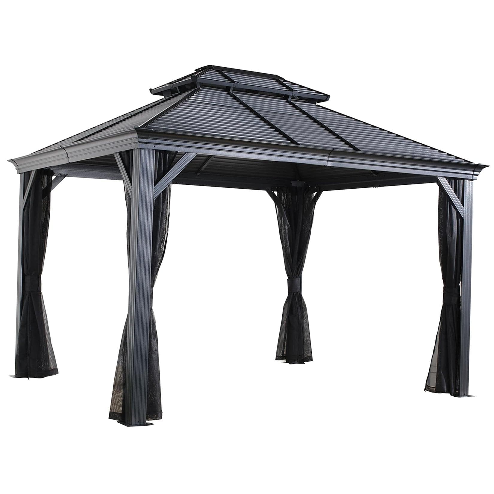 SOJAG Canada Aluminium Pavillon »Mykonos« 10x14 Grau