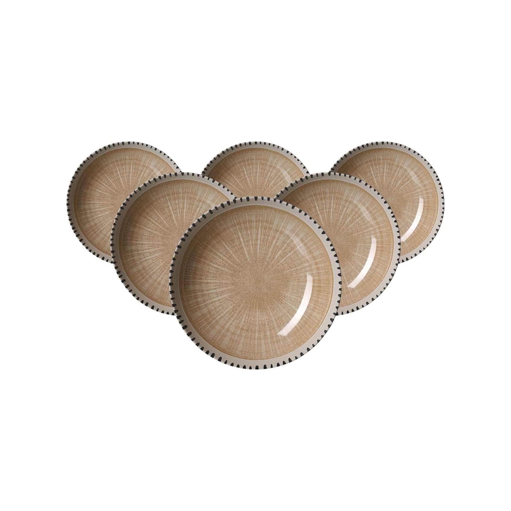 Ritzenhoff & Breker Suppenteller Natura 6er Set Weiß Modern