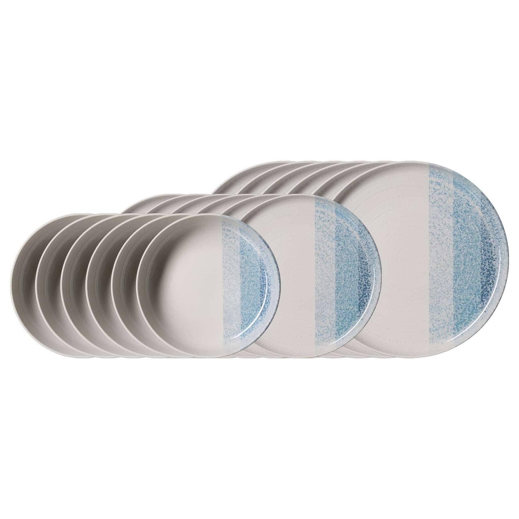Ritzenhoff & Breker Teller-Set Trio 18er Set Weiß Modern