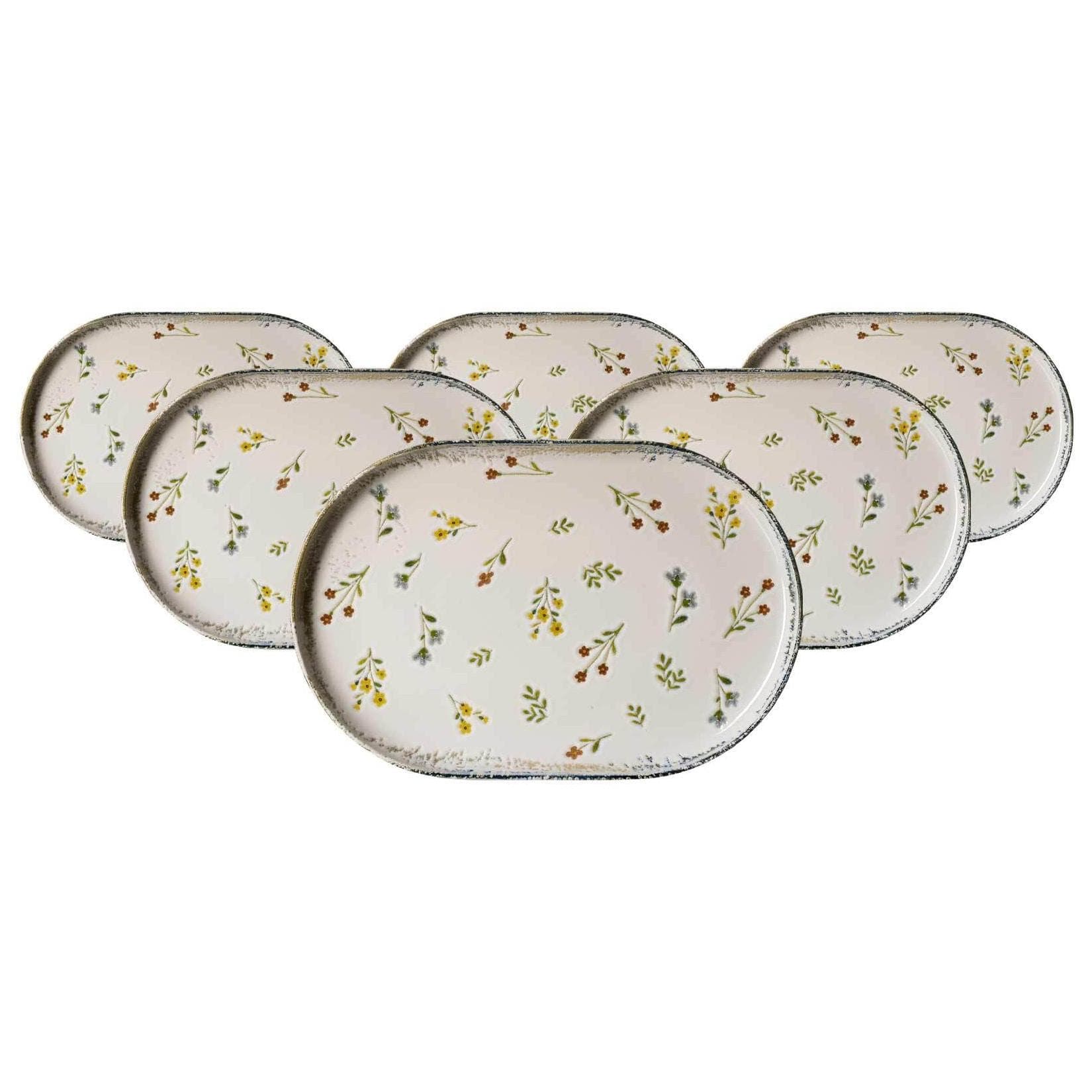 Ritzenhoff & Breker Viola Servierplatten 6er Set Bunt Millefleur