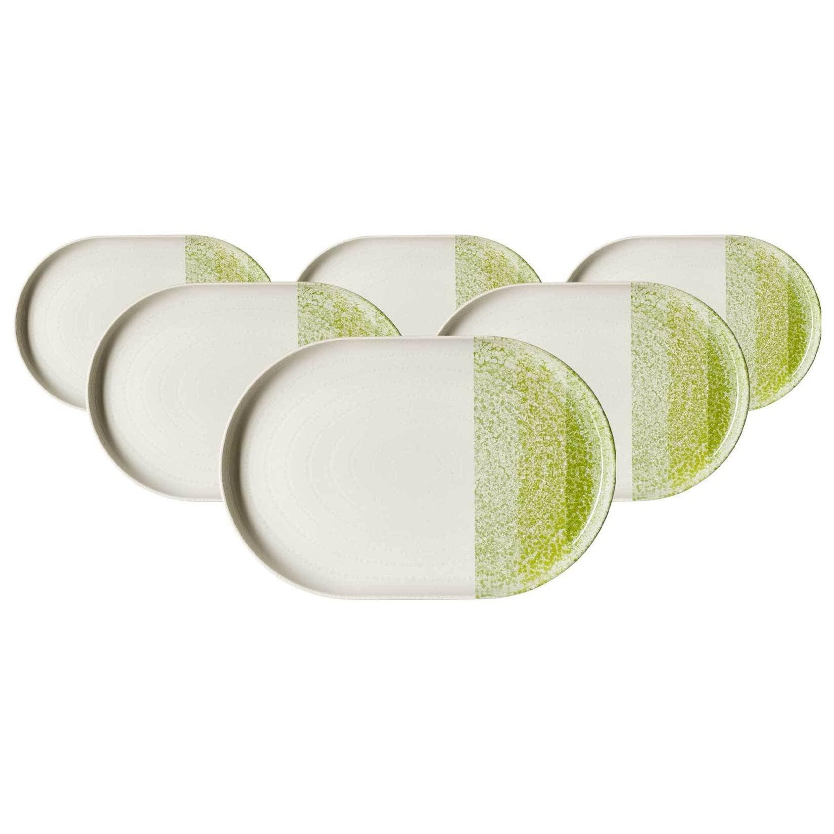 Ritzenhoff & Breker Servierplatten Trio 6er Set Oval Weiß