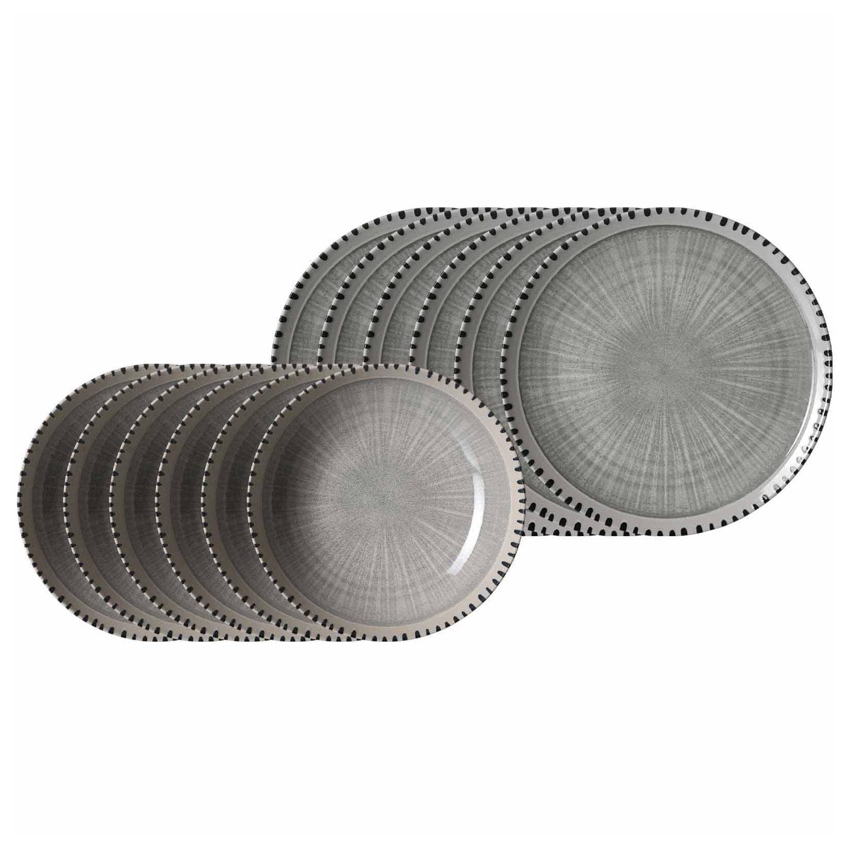 Ritzenhoff & Breker Tafelservice Natura 12er Set Modernes Naturdesign