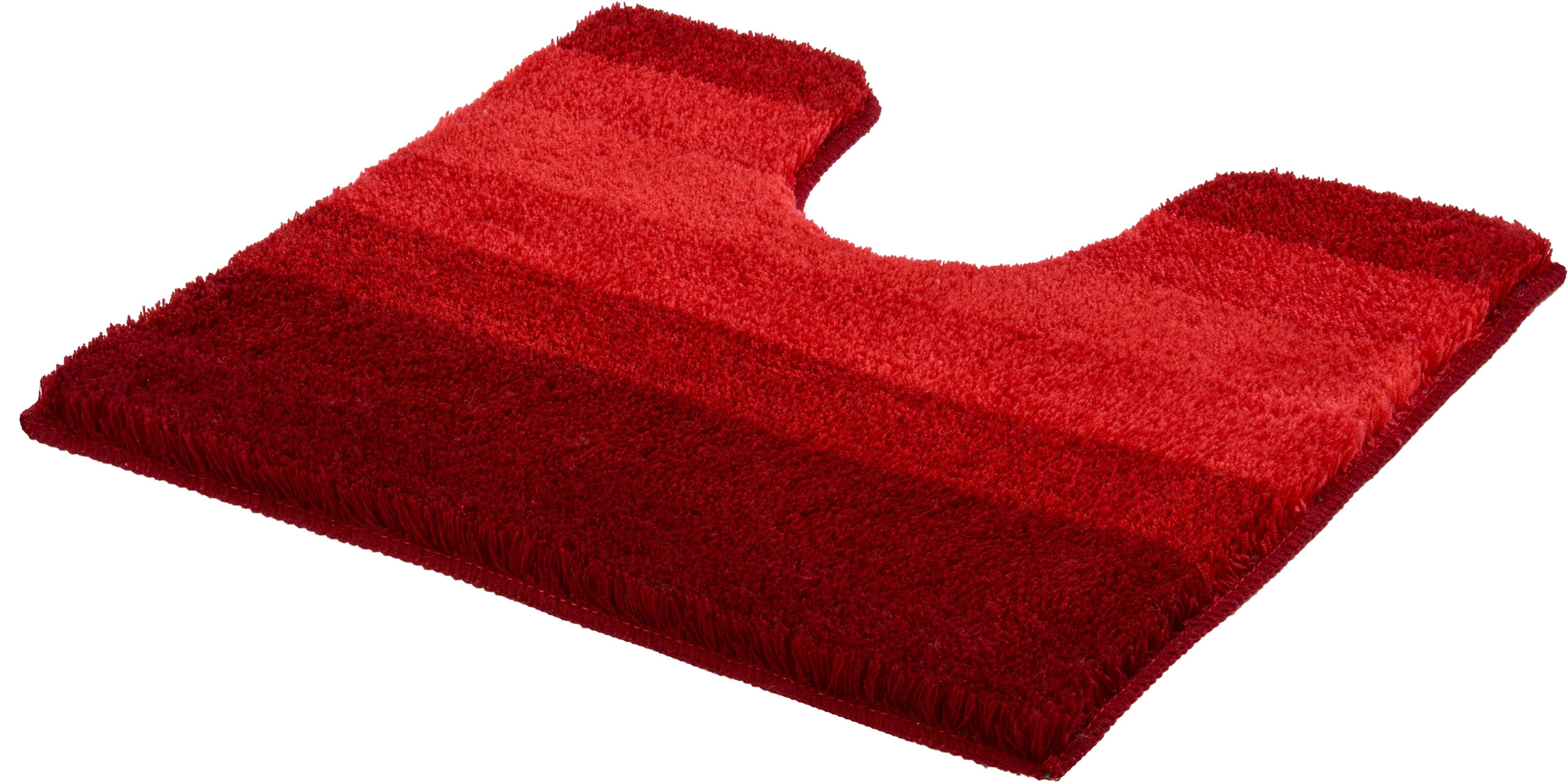 MEUSCH Badematte Palace Weinrot Polyester Streifendesign