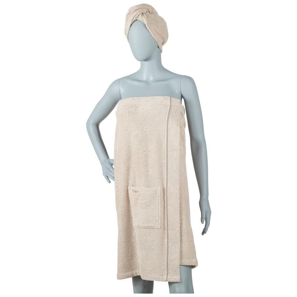 Vossen Frottierset Wellness Dreams Greige 2-teilig Uni