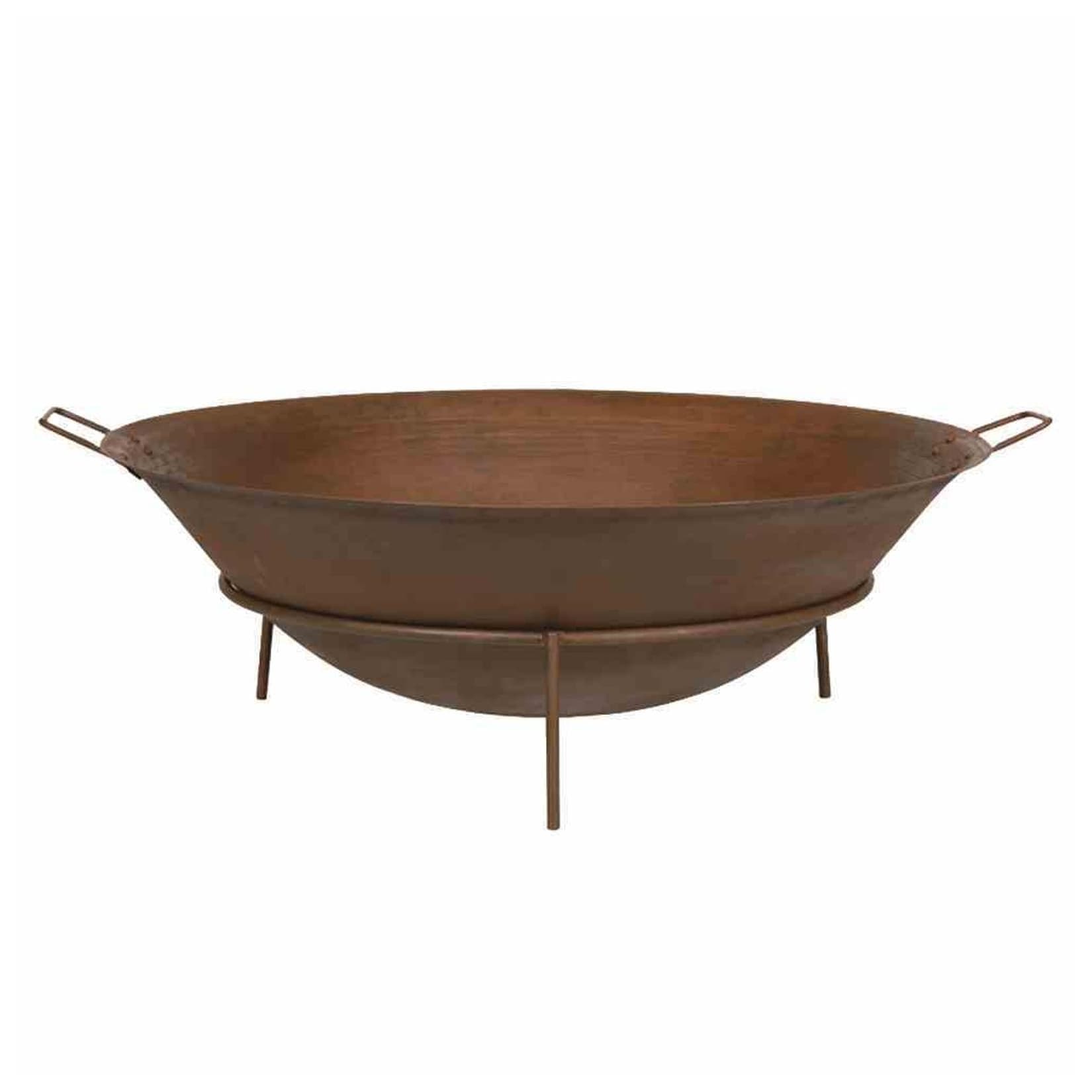 Siena Garden Feuerschale Rusty Gusseisen rostbraun mit Griffen