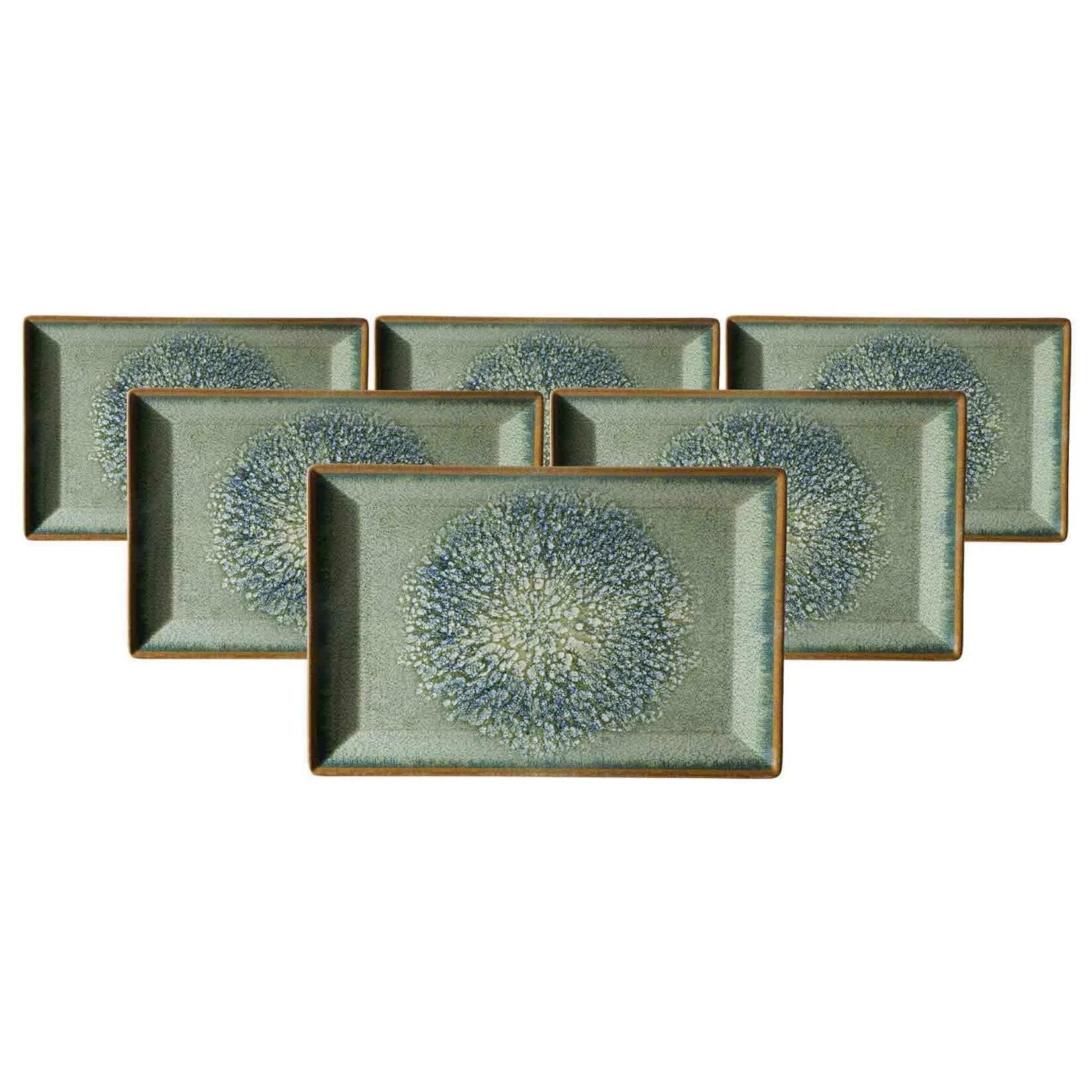 Ritzenhoff & Breker Servierplatten Verde 6er Set Grün Keramik