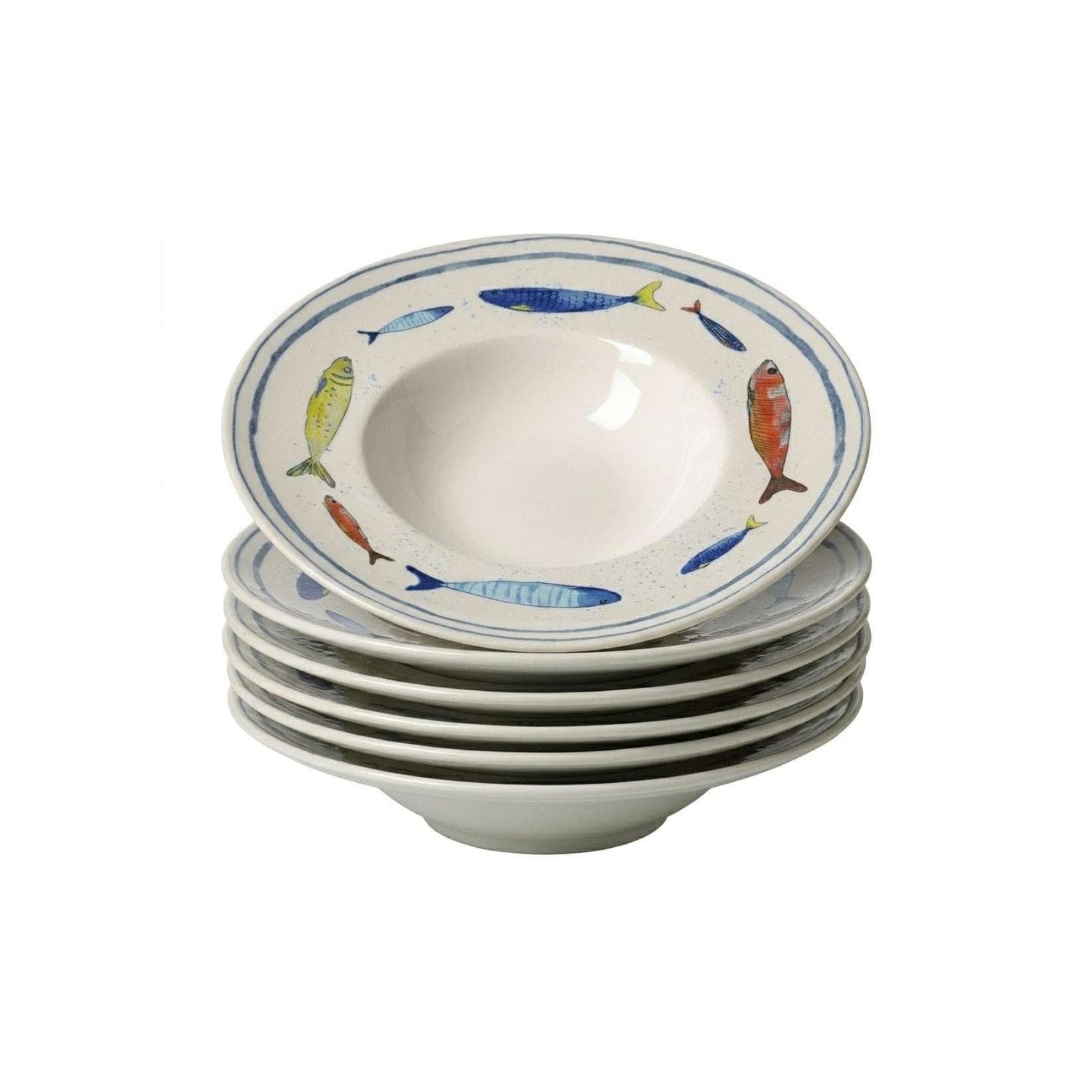 Ritzenhoff & Breker Gourmetteller Maro 6er Set Blau/Weiß Keramik
