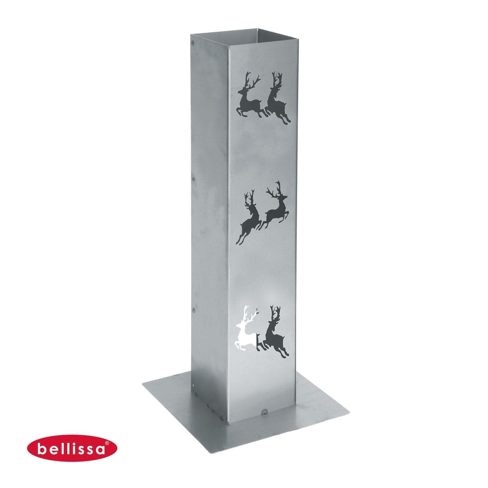 Bellissa Corten Feuersäule 70cm Lichtsäule mit Motiven