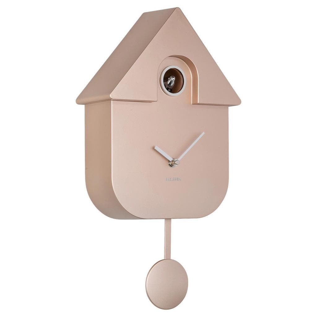 Karlsson Uhr Kuckucksuhr Wanduhr Roségold Kunststoff