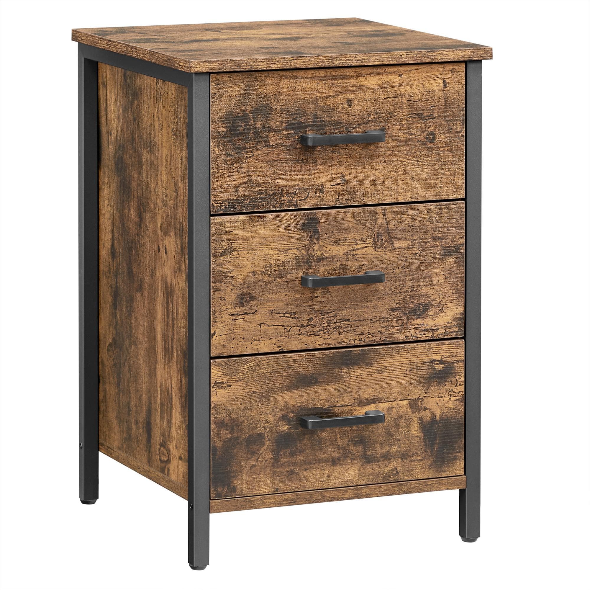 Beistelltisch End Table Schwarz/Braun