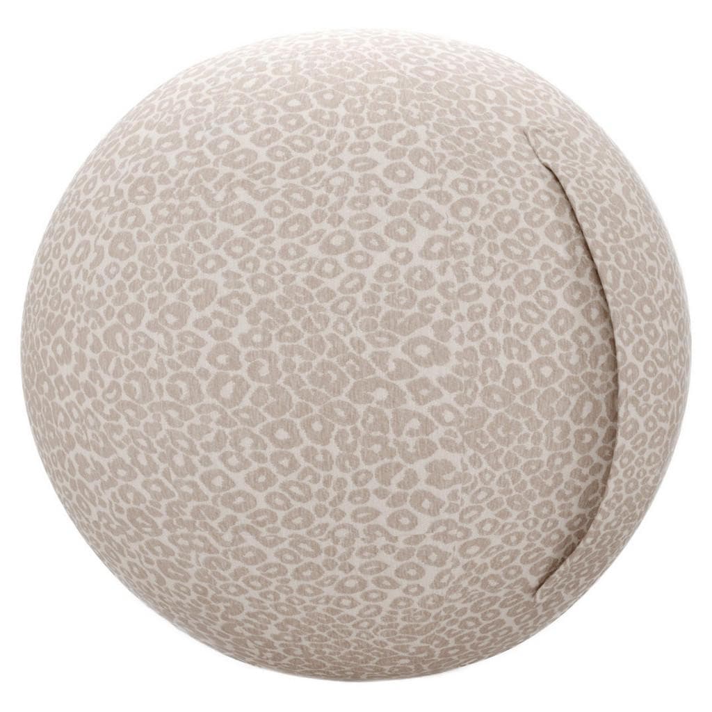 Stylife Sitzball Beige Leoprint Textil
