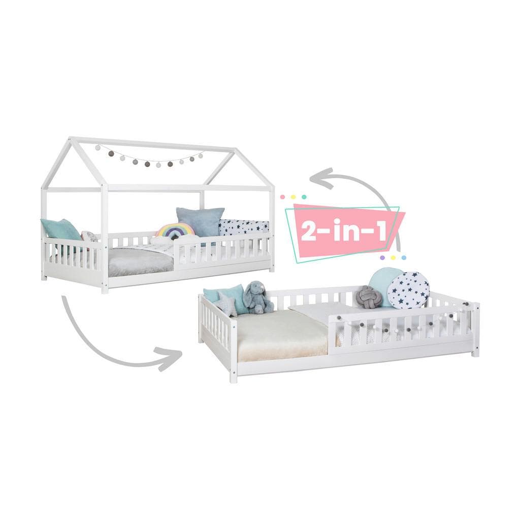 Kinder-/Jugendbett Duo Holz Weiß Mömax DE