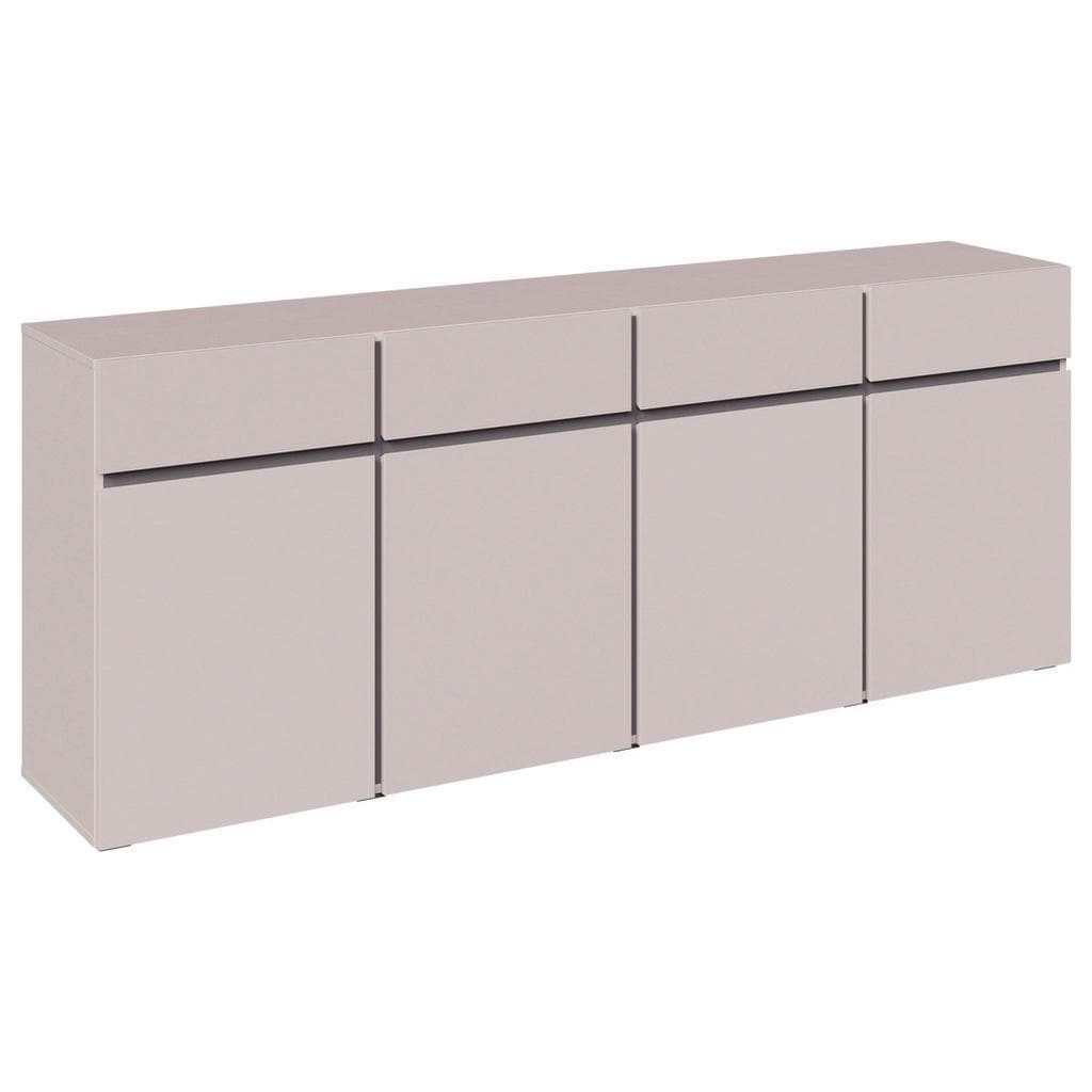 Xora Sideboard Kaschmir Kunststoff 4 Fächer 4 Schubladen