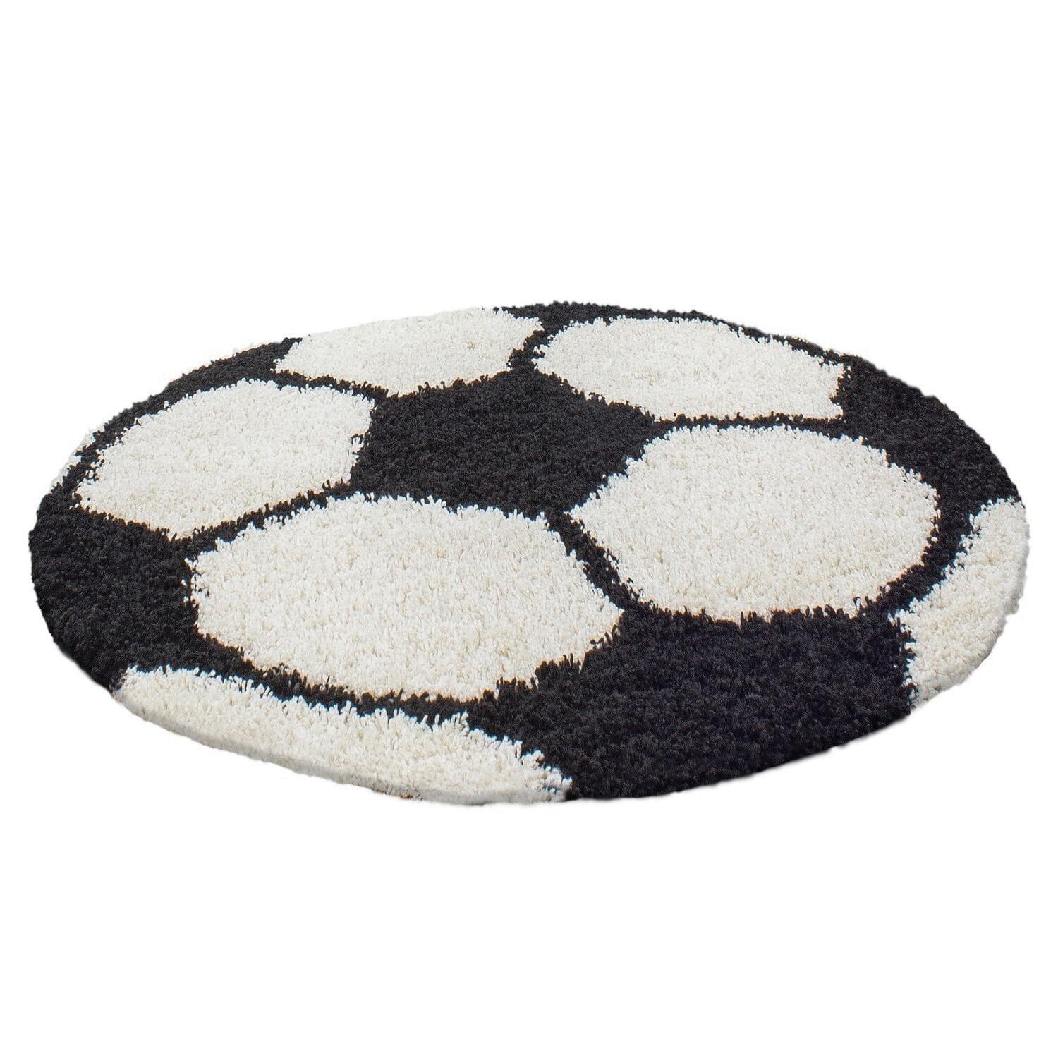 Kinderteppich Fun Schwarz/Weiß Ø ca. 120cm Mömax DE