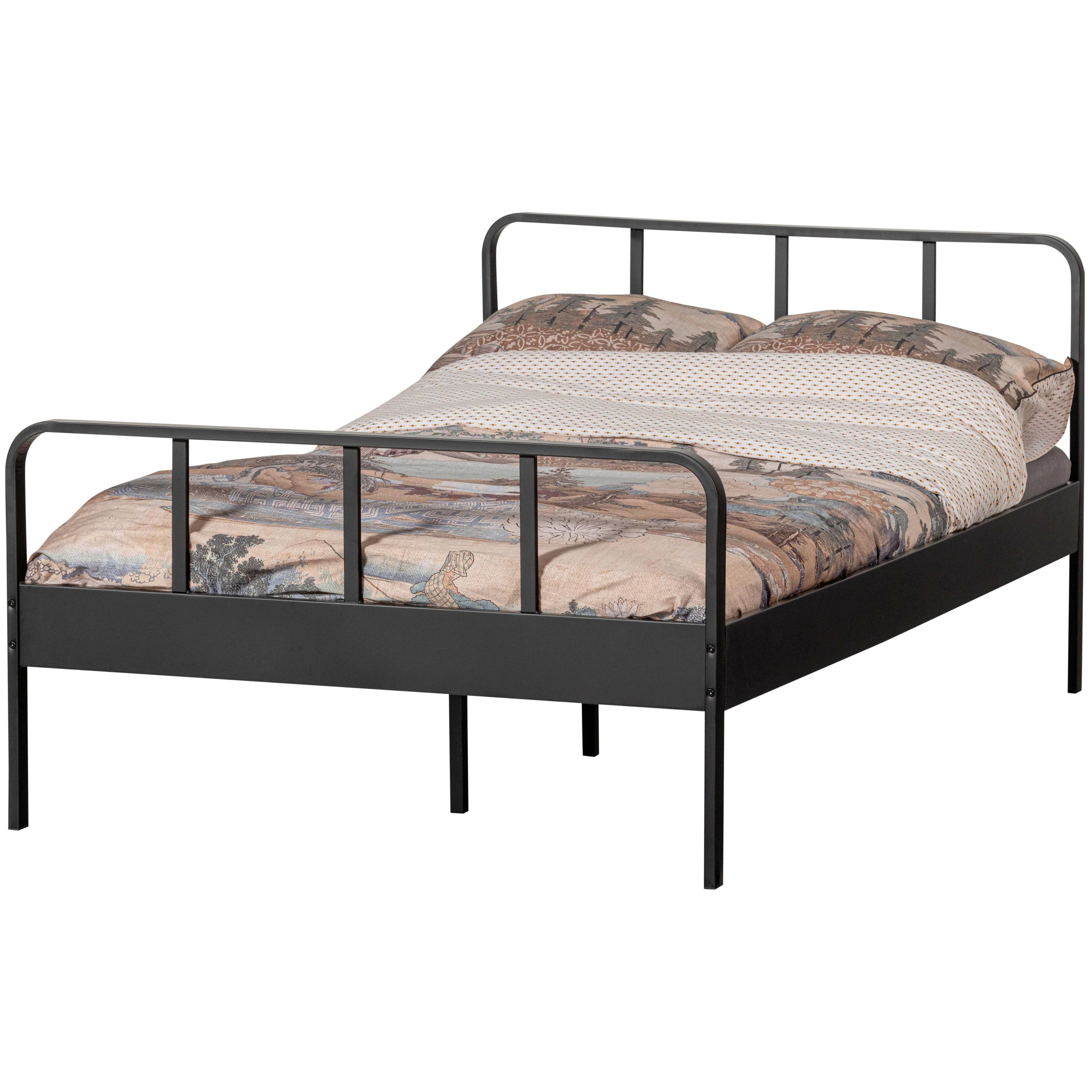Mees Metallbett Schwarz Modernes Design